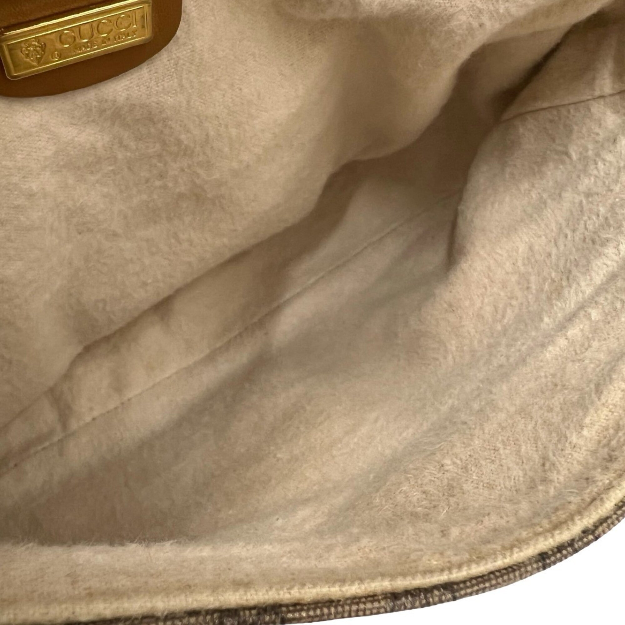 Gucci Brown Leather Pvc Pochette Shoulder Bag (Pre-Owned)