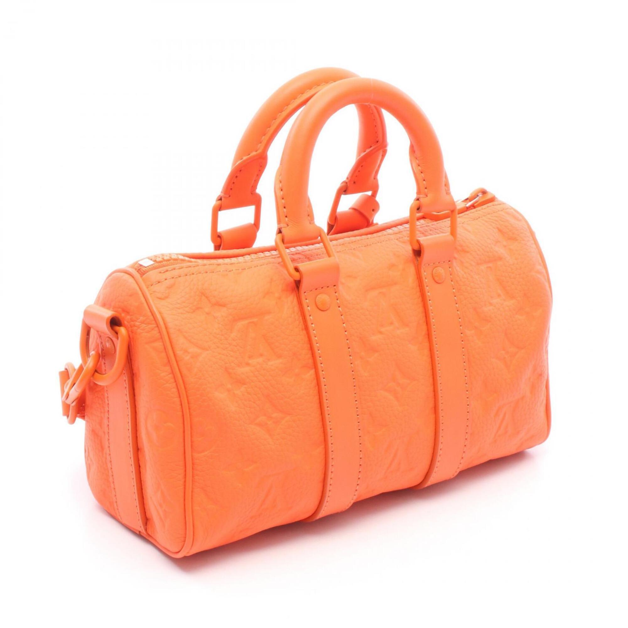 Louis Vuitton Orange Leather Handbag (Pre-Owned)