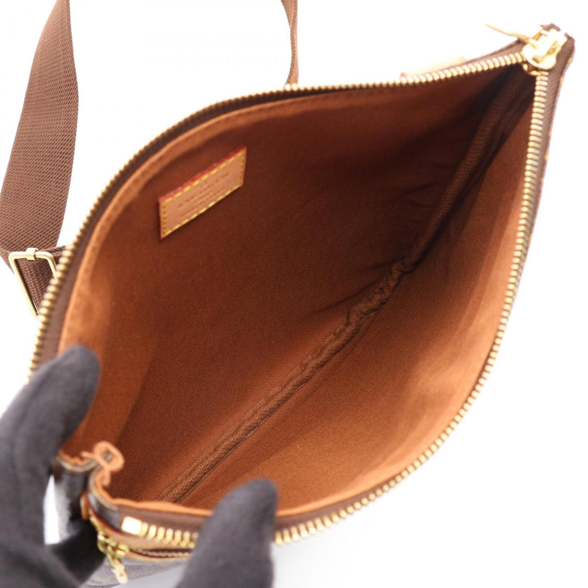 Louis Vuitton Brown Monogram Coated Canvas Leather Handbag Shoulder Bag (Pre-Owned)