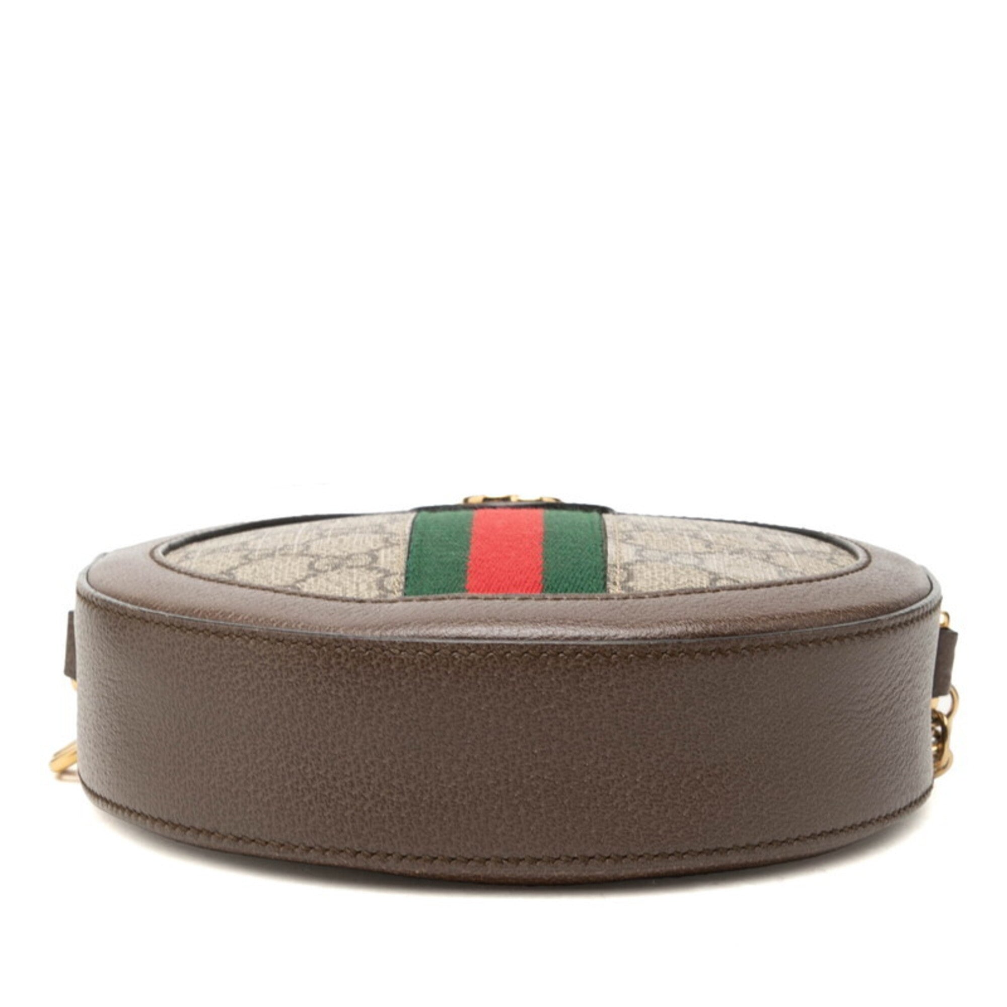 Gucci Beige Brown Pvc Leather Shoulder Bag (Pre-Owned)