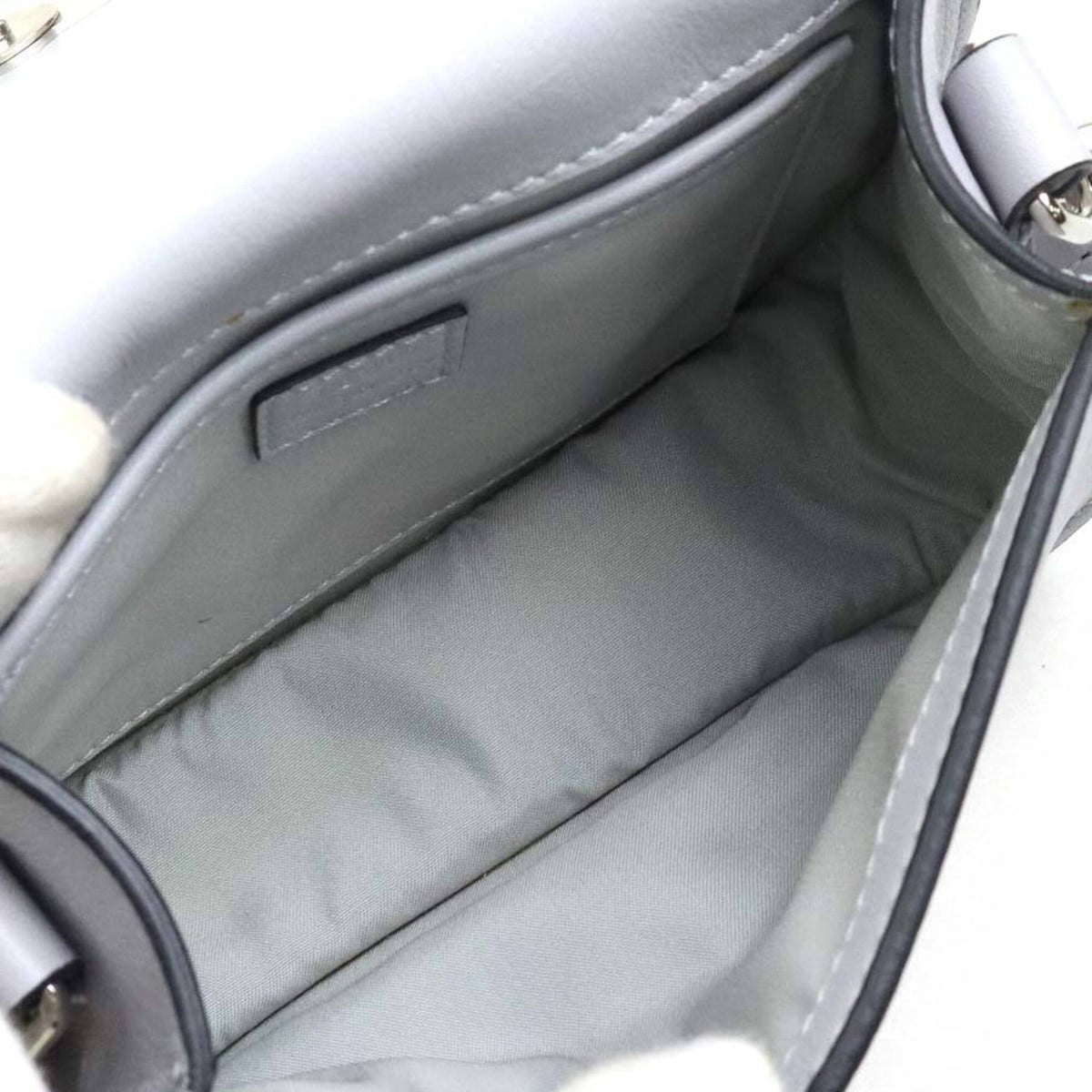 Tod's Light Gray Yellow Leather Shoulder Bag (Pre-Owned)