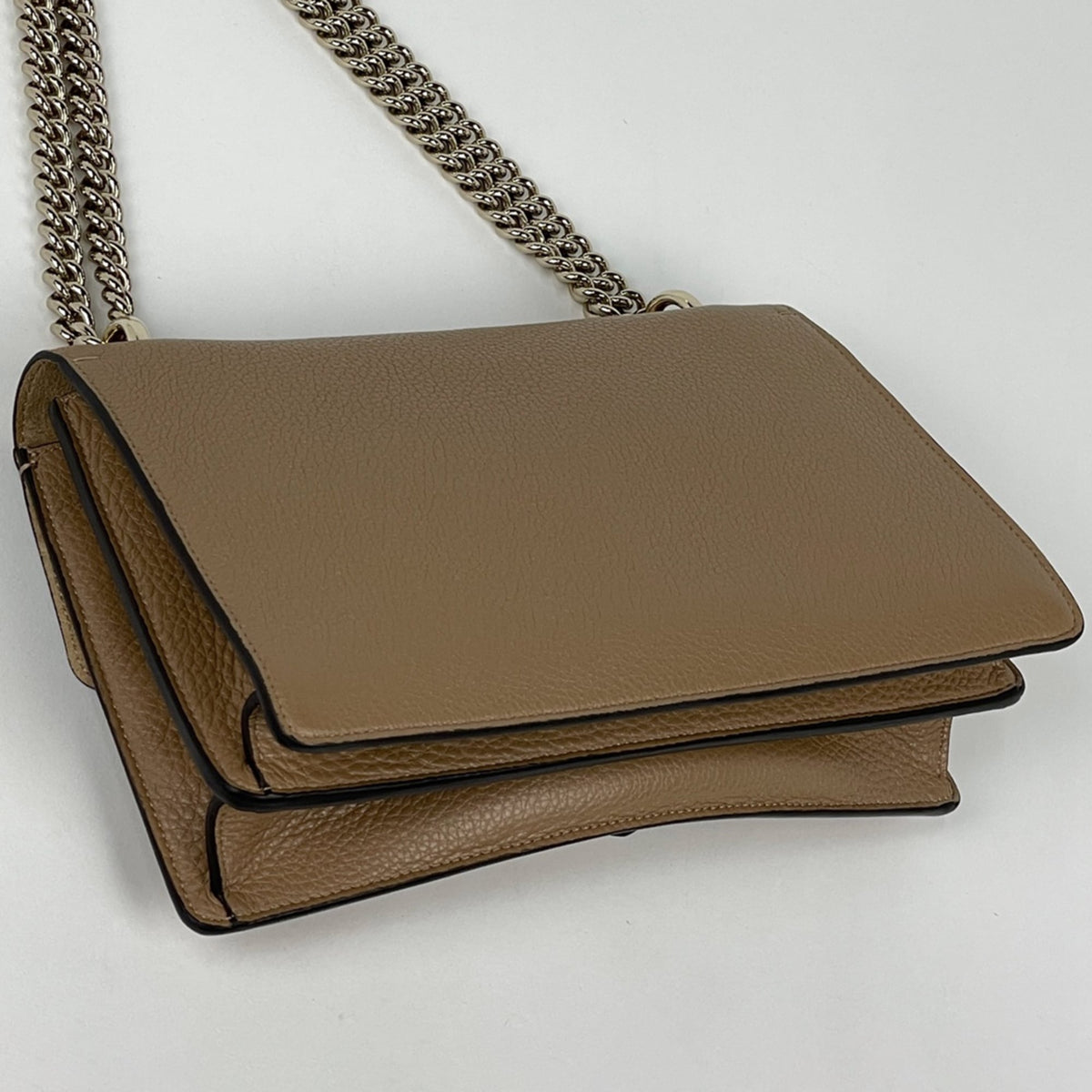 Gucci Beige Leather Shoulder Bag (Pre-Owned)