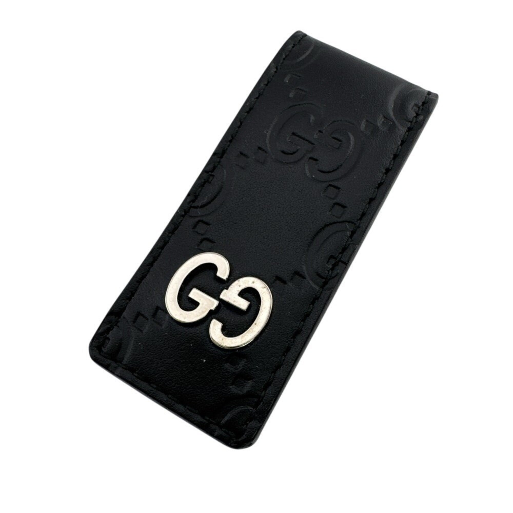Gucci Black Leather Money Clip (Pre-Owned)