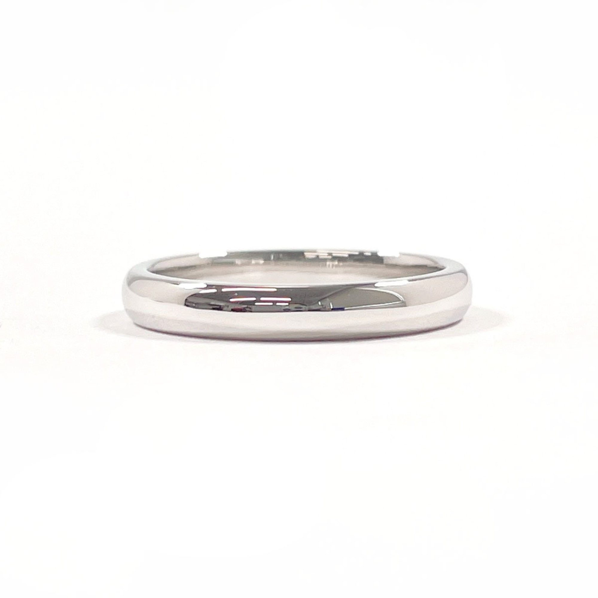 Tiffany Silver Platinum 950 Band Ring (Pre-Owned)