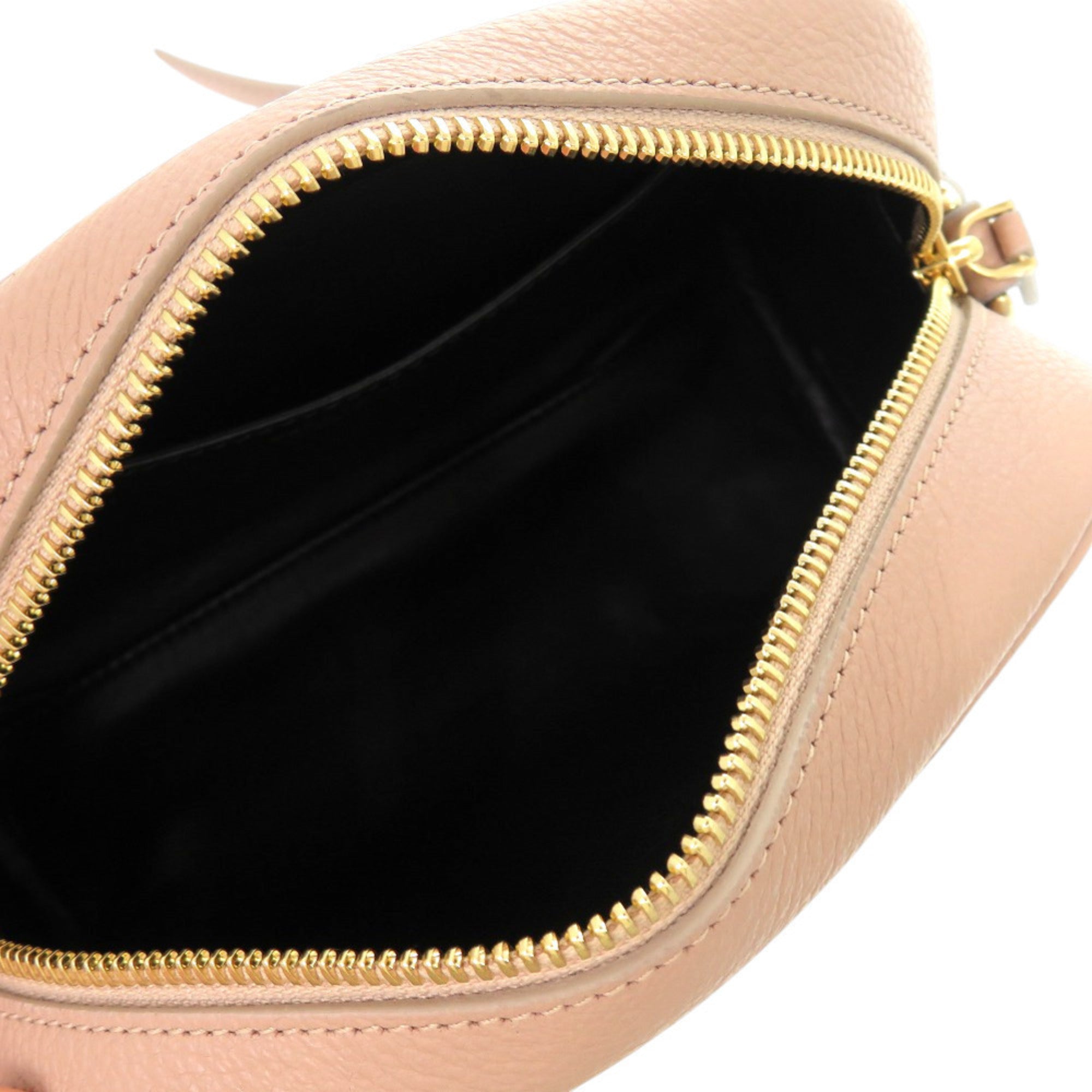 Salvatore Ferragamo Beige Pink Leather Shoulder Bag (Pre-Owned)
