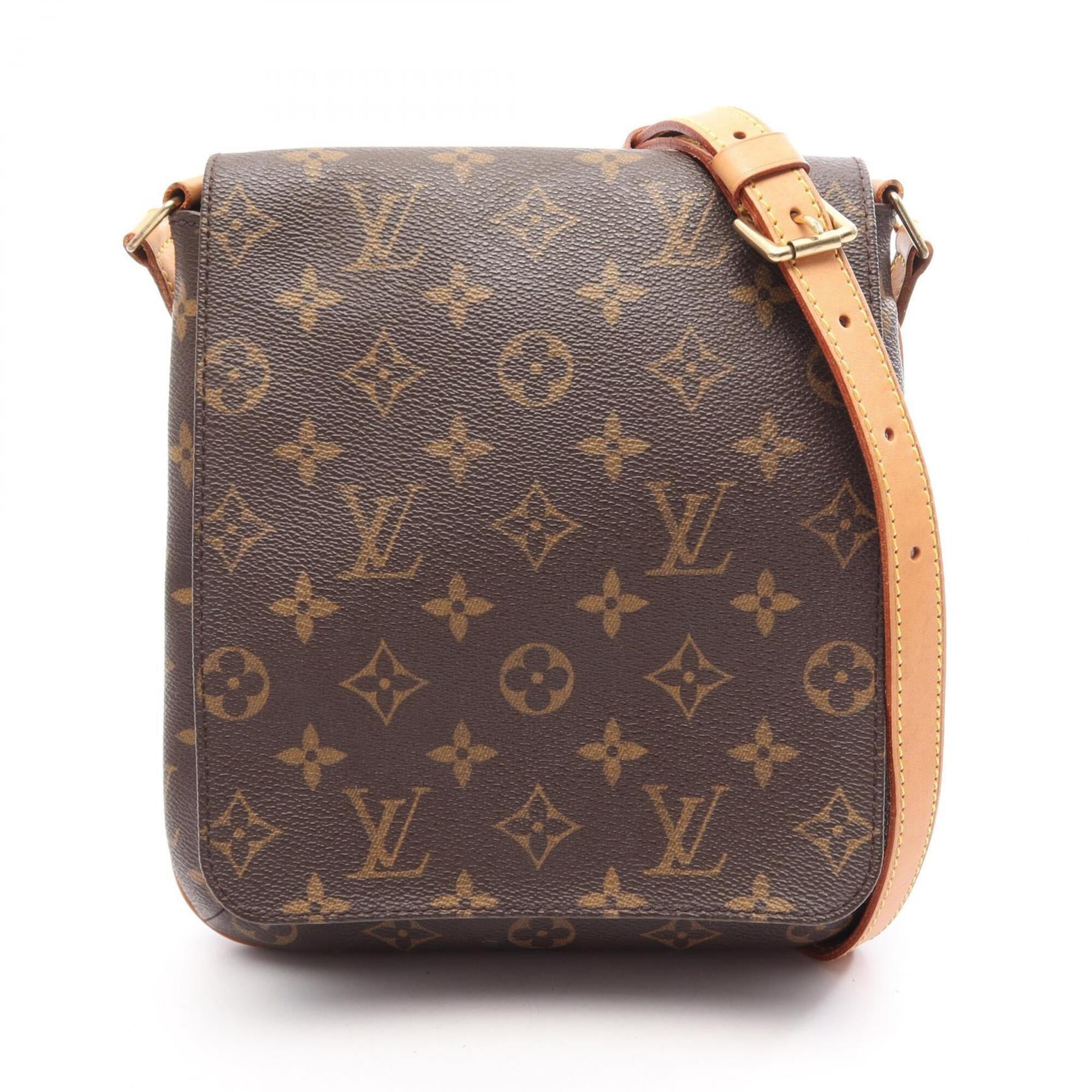 Louis Vuitton Brown Pvc Leather Handbag Shoulder Bag (Pre-Owned)