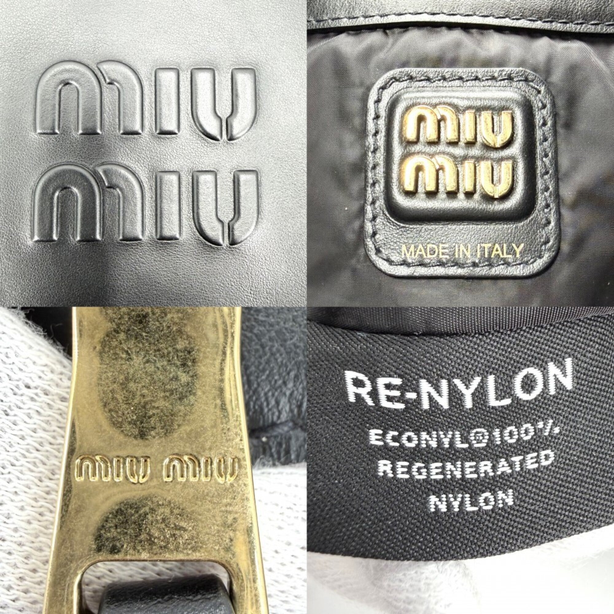 Miu Miu Black Leather Tote Bag (Pre-Owned)