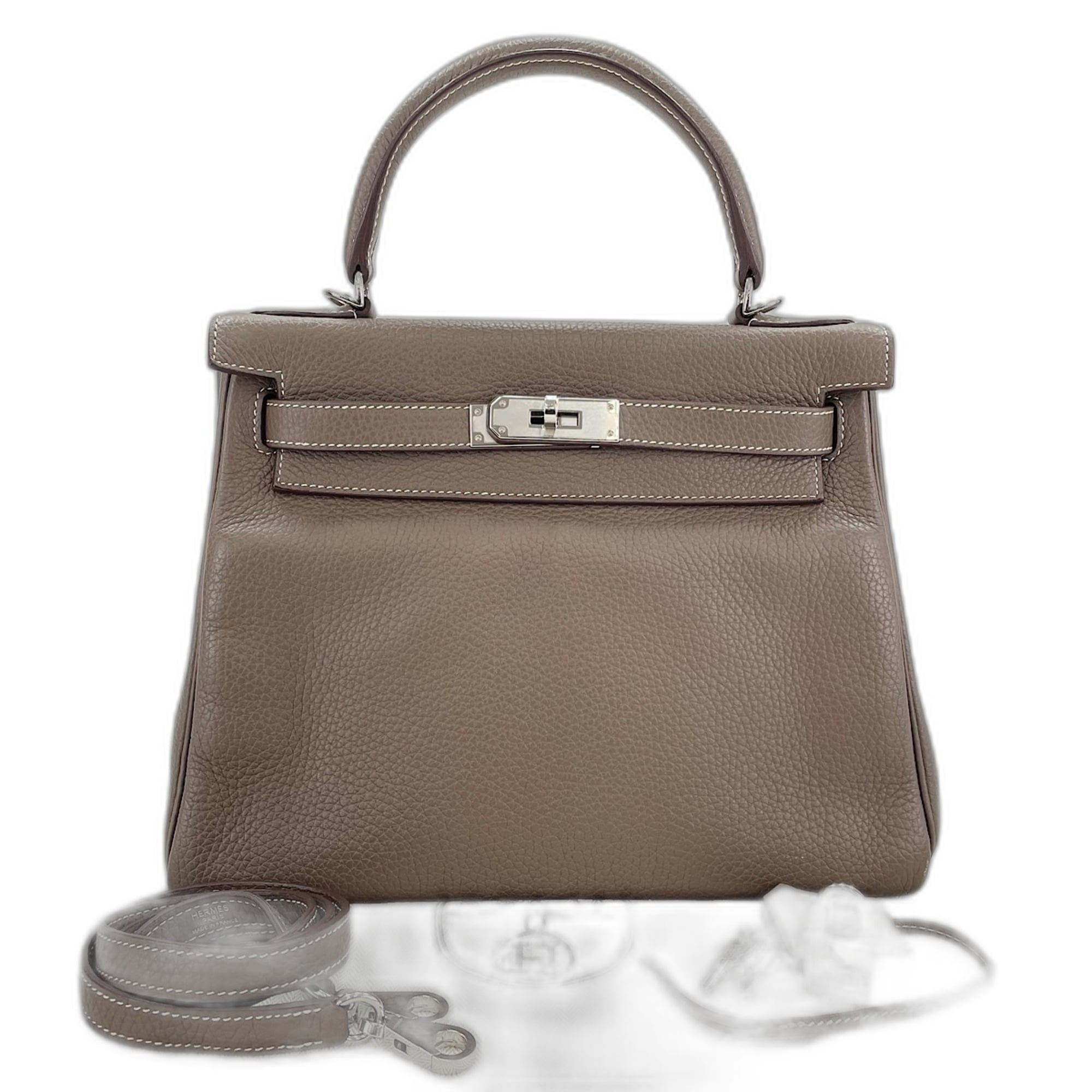 Hermes Kelly Brown Handbag (Pre-Owned)