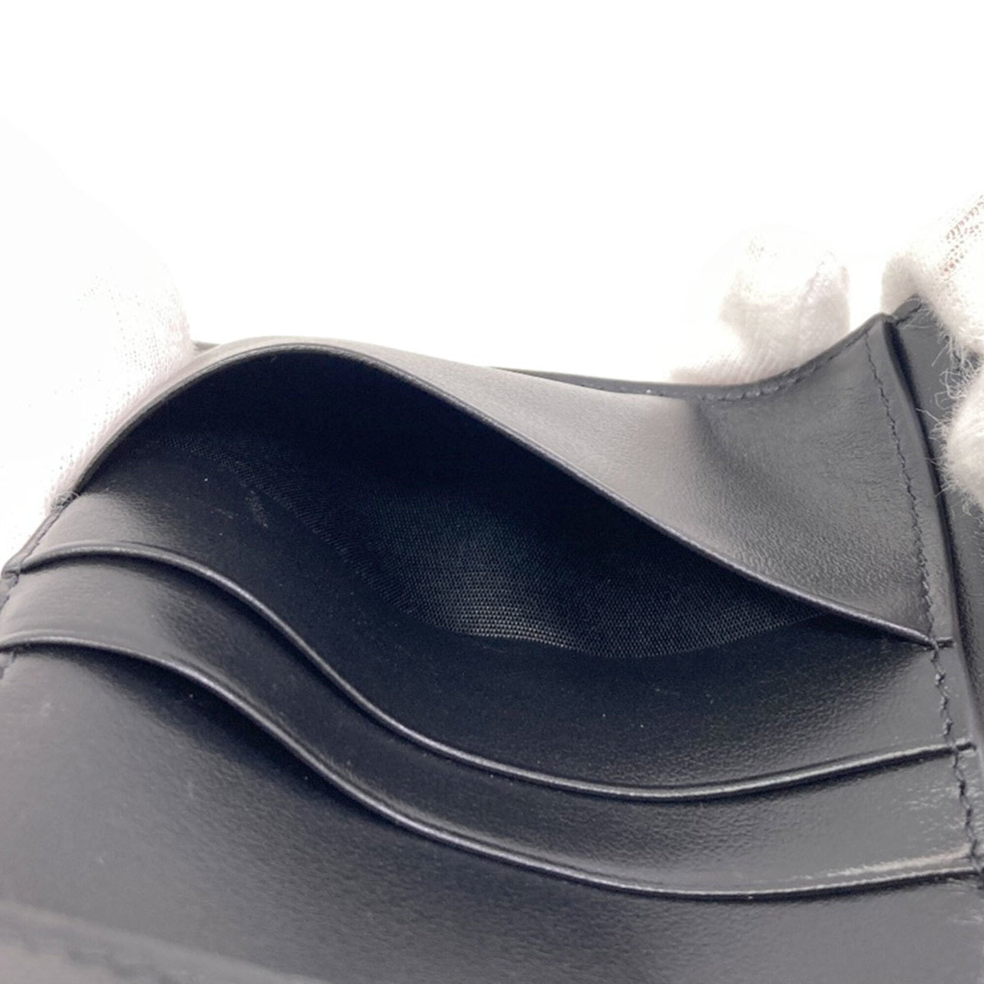 Celine Black Leather Wallet (Tri-Fold) (Pre-Owned)