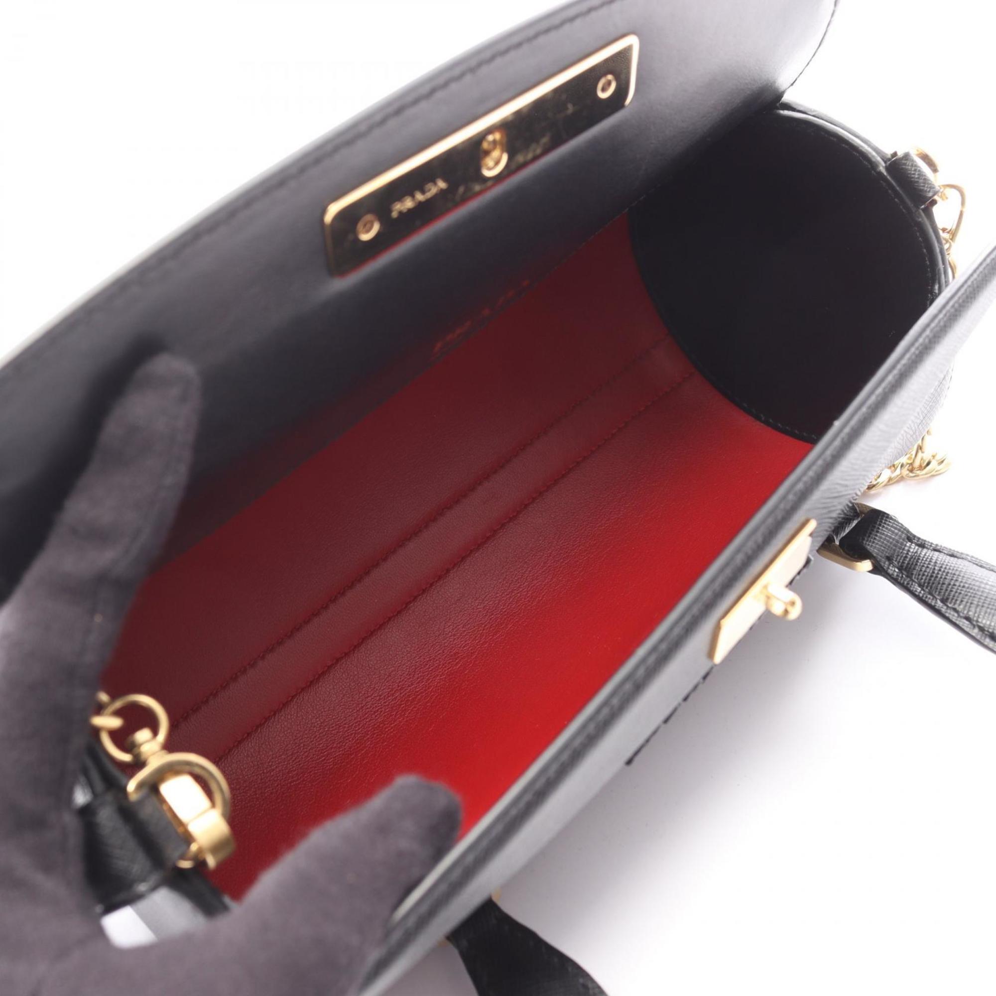 Prada Black Leather Handbag (Pre-Owned)