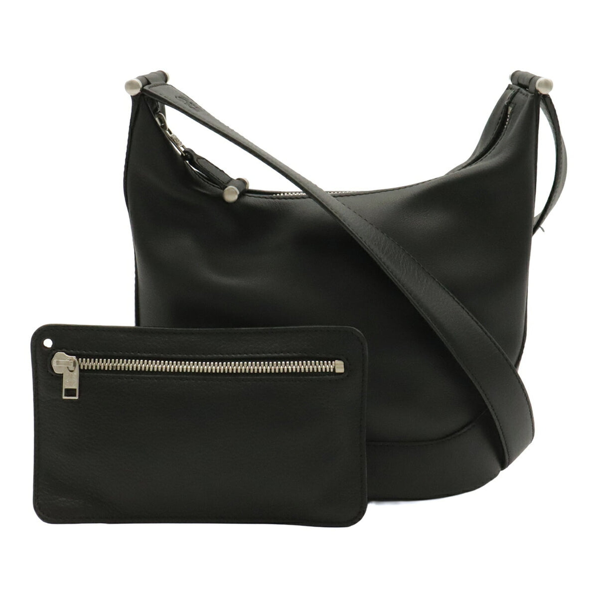 Loewe Black Leather Pouch Shoulder Bag (Pre-Owned)