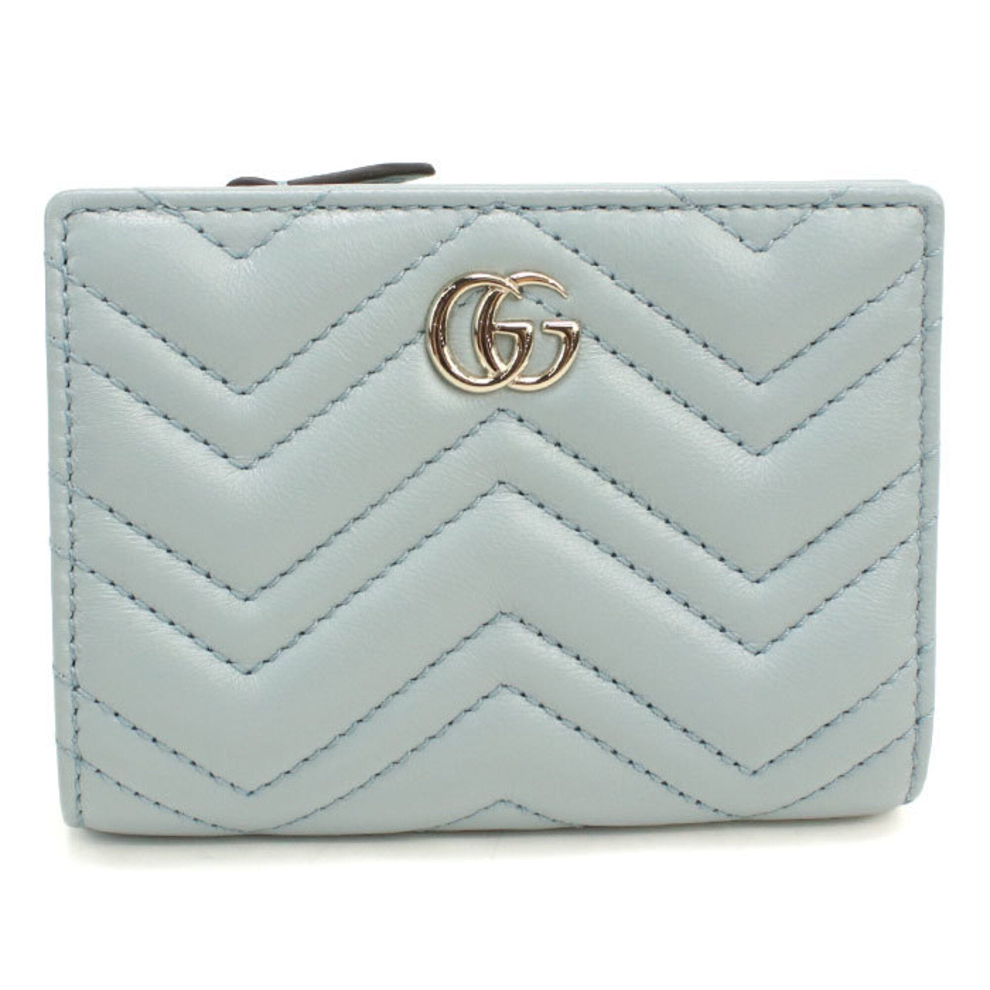 Gucci Blue Leather Wallet (Bi-Fold) (Pre-Owned)