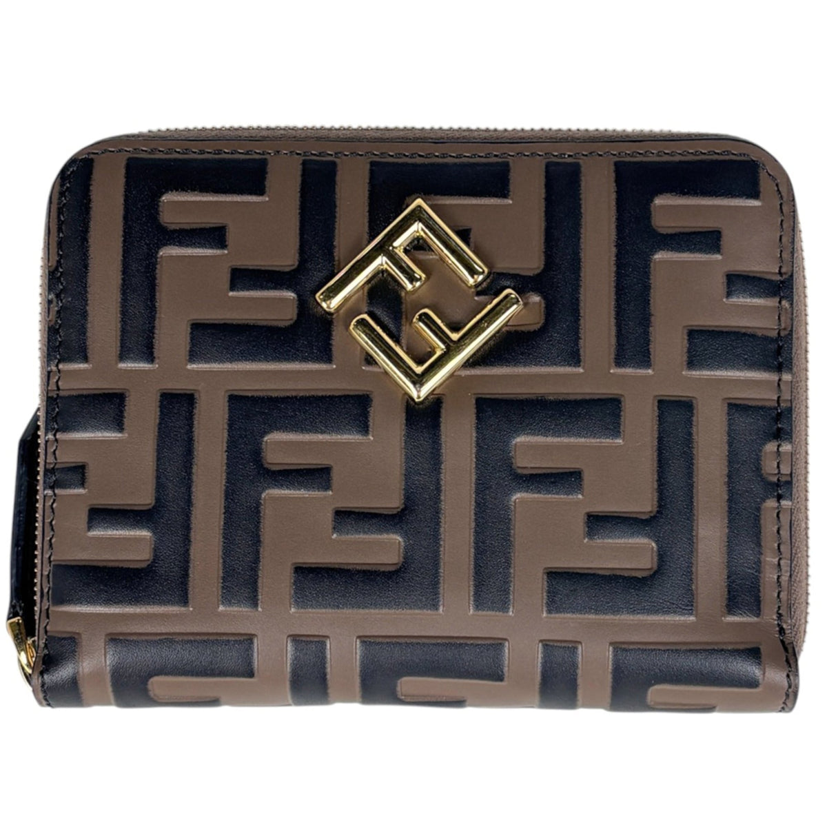 Fendi Brown Coated Canvas Leather Wallet (Bi-Fold) (Pre-Owned)