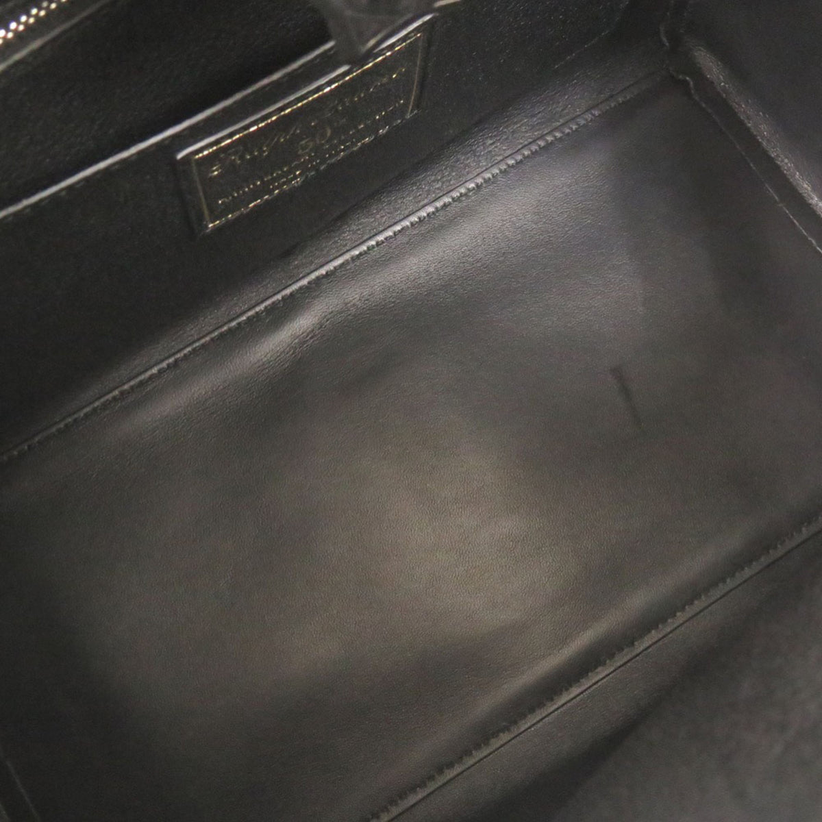 Ralph Lauren Ricky Black Brown Leather Handbag Shoulder Bag (Pre-Owned)