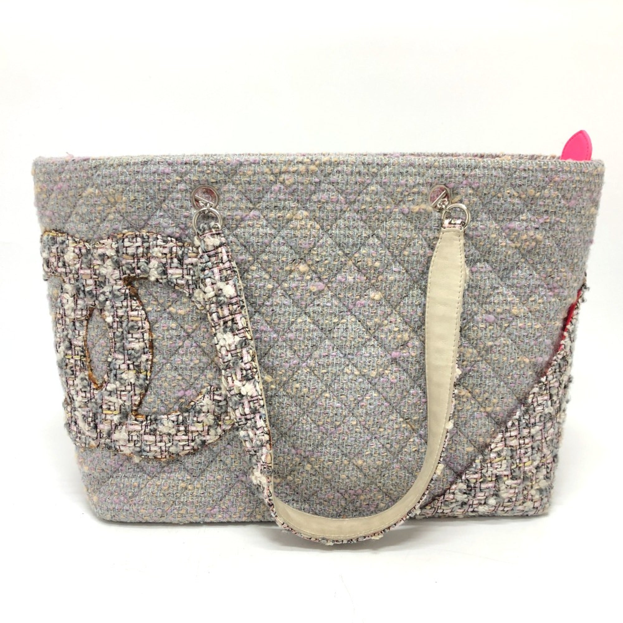 Chanel Purple Tweed Tote Bag (Pre-Owned)