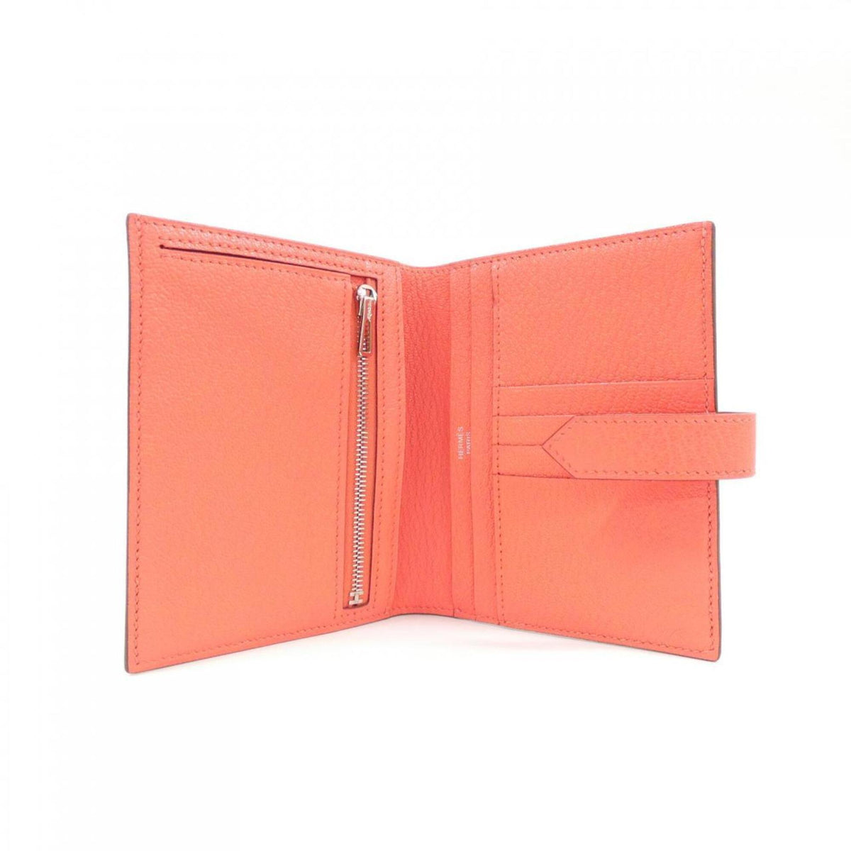 Hermes Pink Chevre Leather Wallet (Bi-Fold) (Pre-Owned)