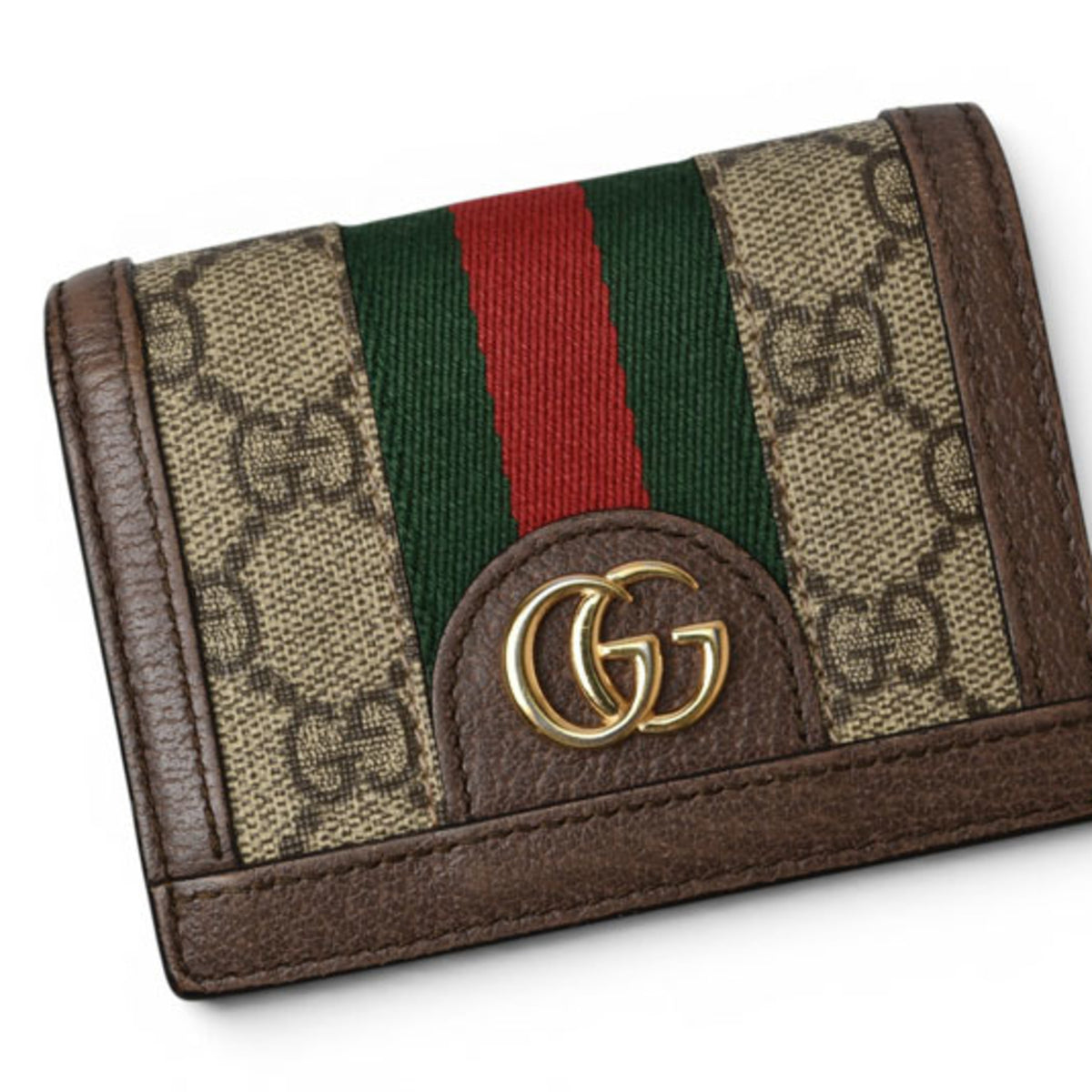 Gucci Ophidia Beige Brown Gg Supreme Wallet (Bi-Fold) (Pre-Owned)