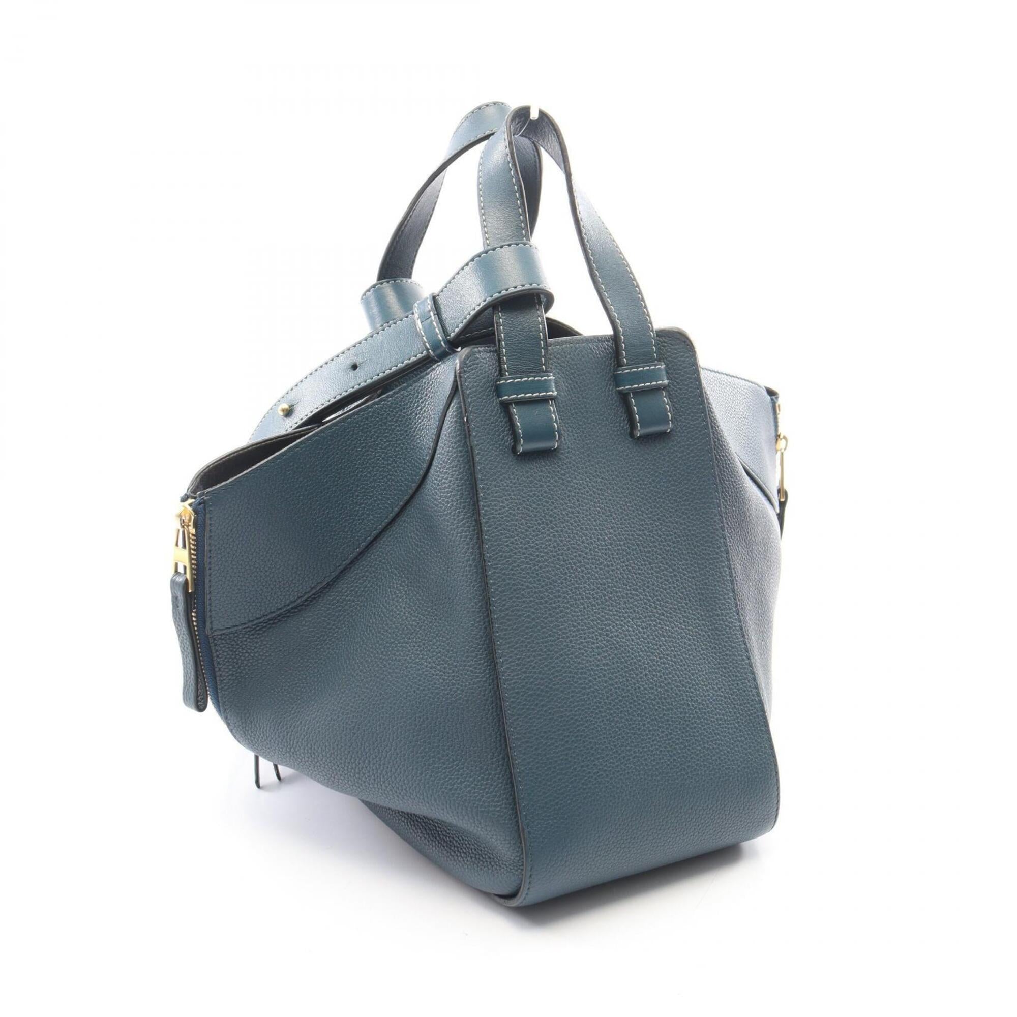 Loewe Blue Leather Handbag (Pre-Owned)