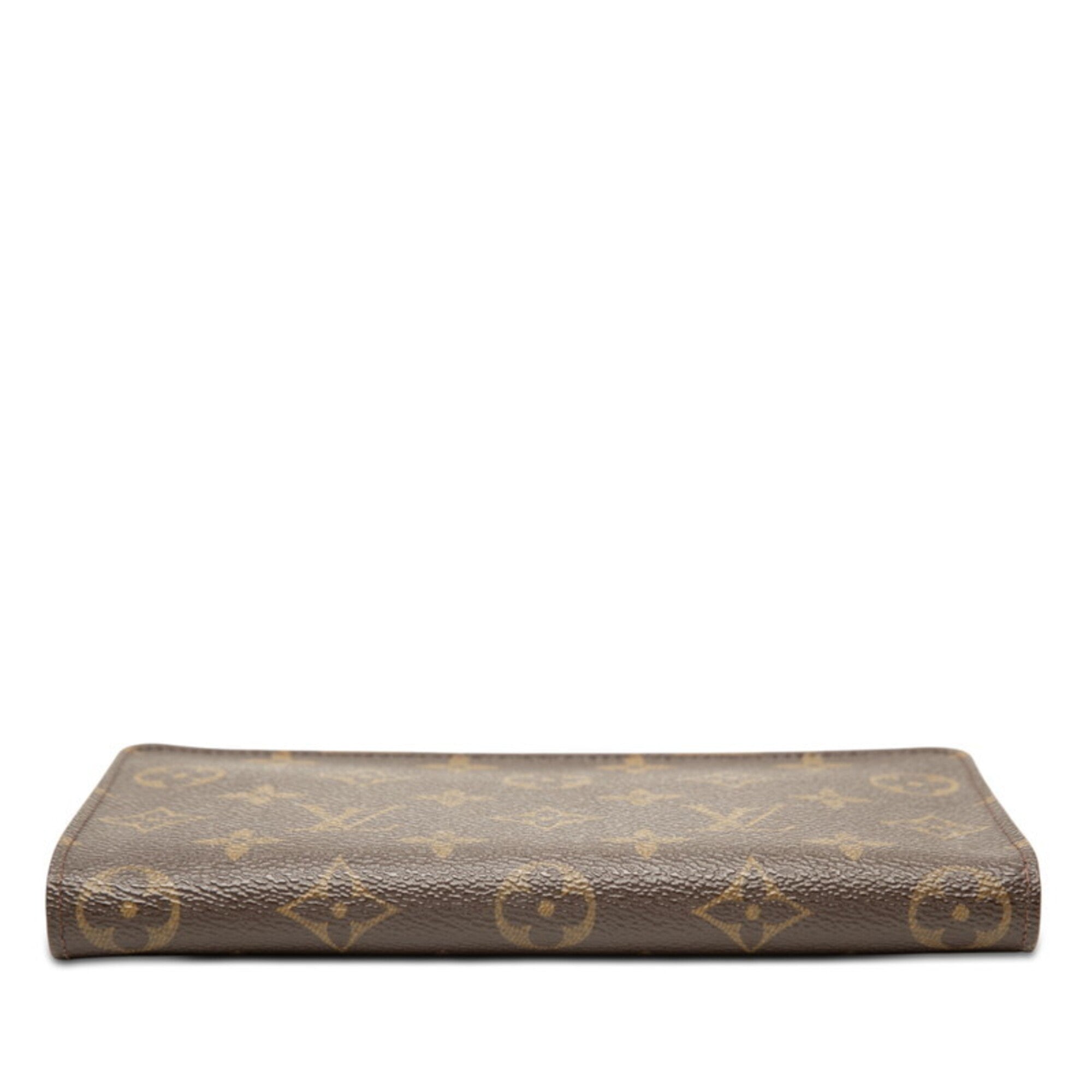 Louis Vuitton Monogram Brown Pvc Leather Long Wallet (Bi-Fold) (Pre-Owned)