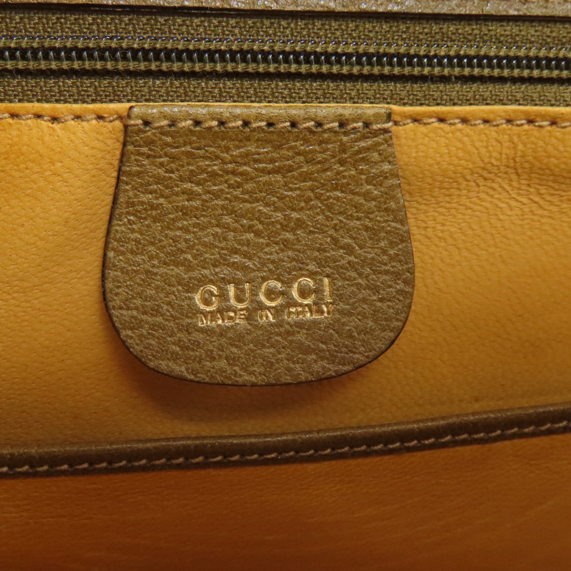 Gucci Brown Leather Handbag (Pre-Owned)
