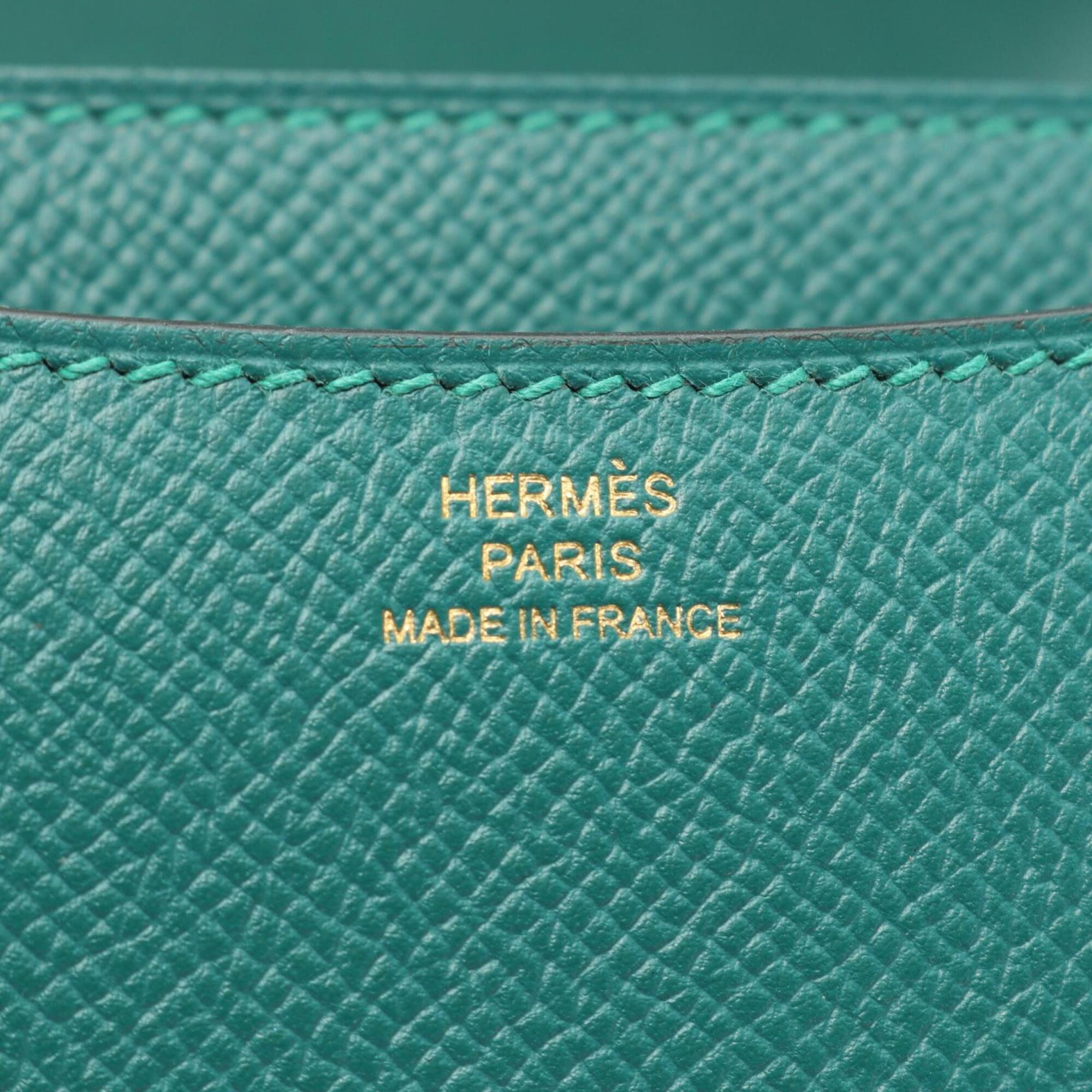 Hermes Constance Green Epsom Leather Handbag Shoulder Bag (Pre-Owned)
