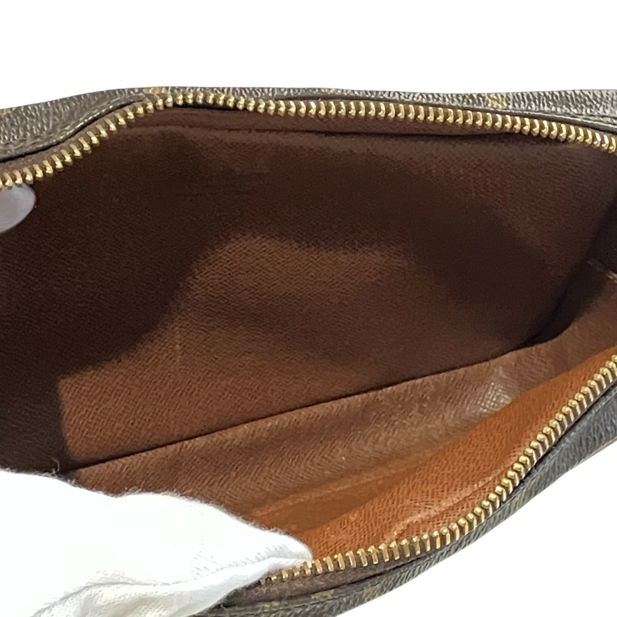 Louis Vuitton Monogram Brown Monogram Pochette Shoulder Bag (Pre-Owned)