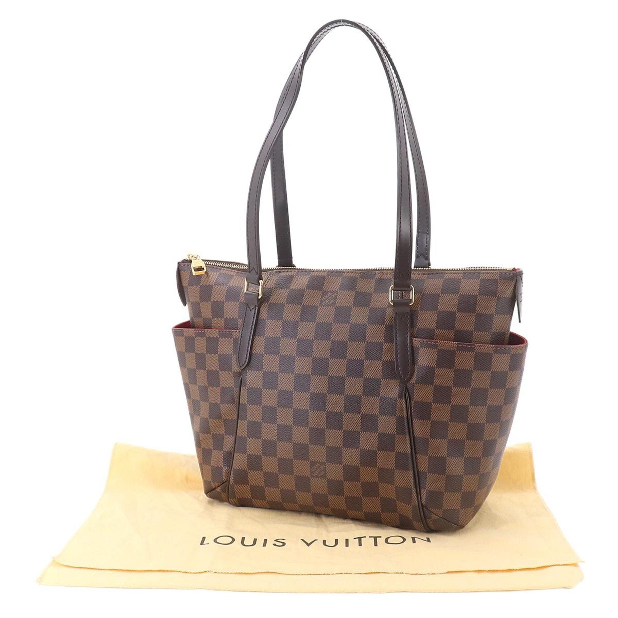 Louis Vuitton Brown Damier Canvas Ebene Damier Canvas Handbag Tote Bag (Pre-Owned)