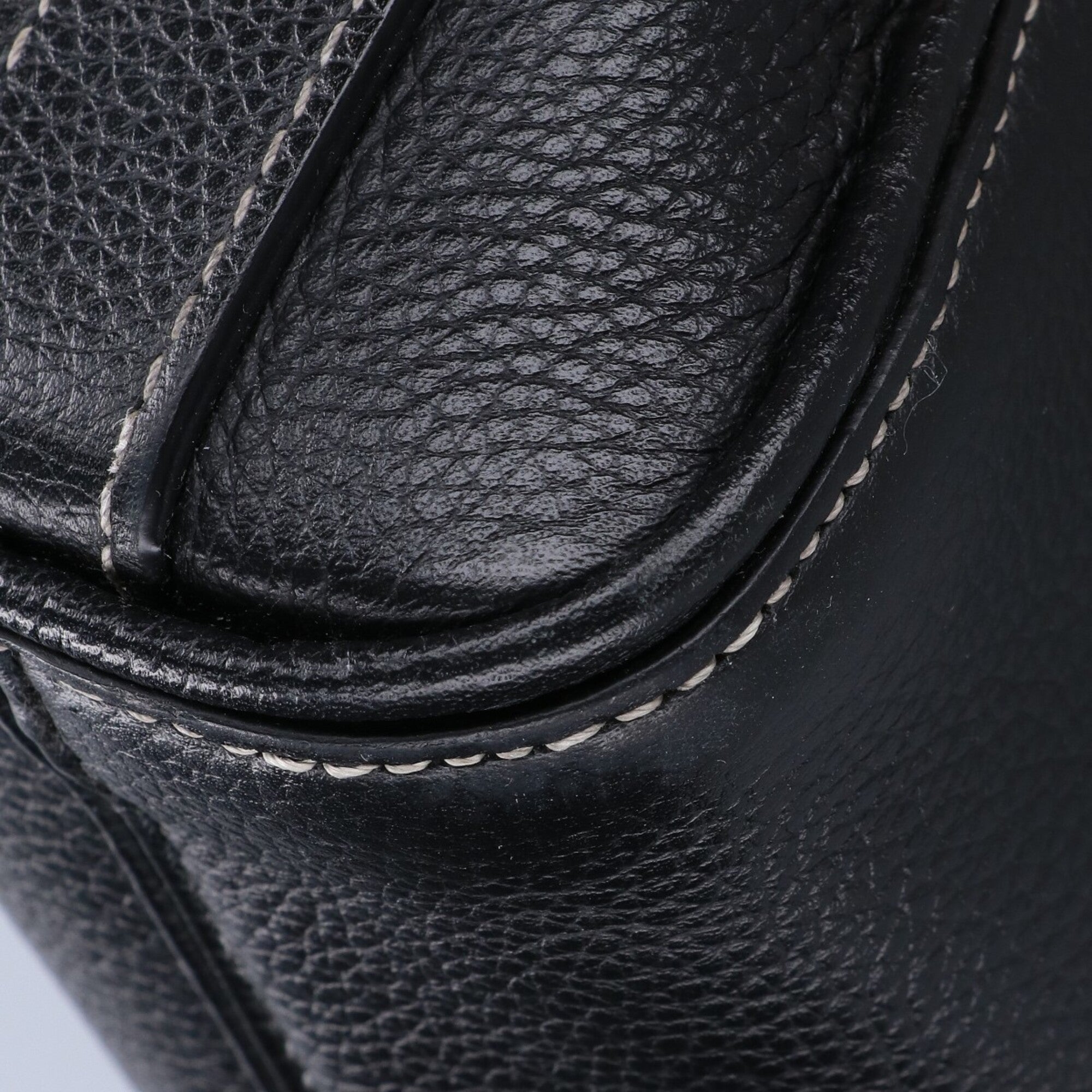 Christian Dior Black Leather Briefcase (Pre-Owned)