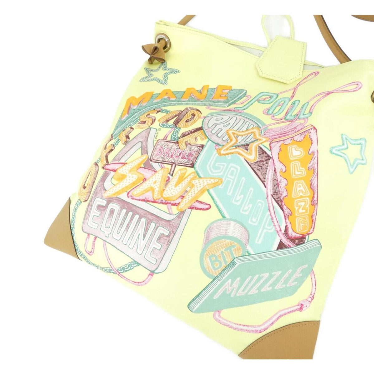 Hermes Yellow Silk Swift Leather Shoulder Bag (Pre-Owned)
