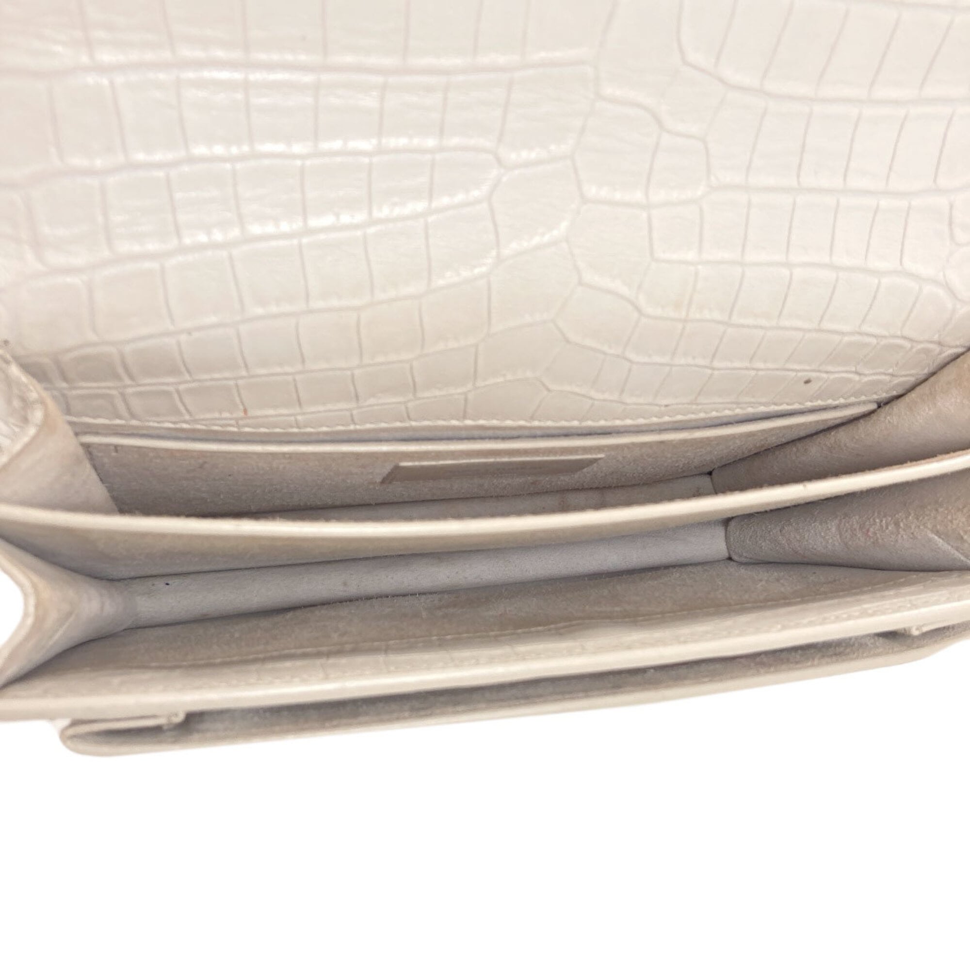 Saint Laurent White Leather Shoulder Bag (Pre-Owned)
