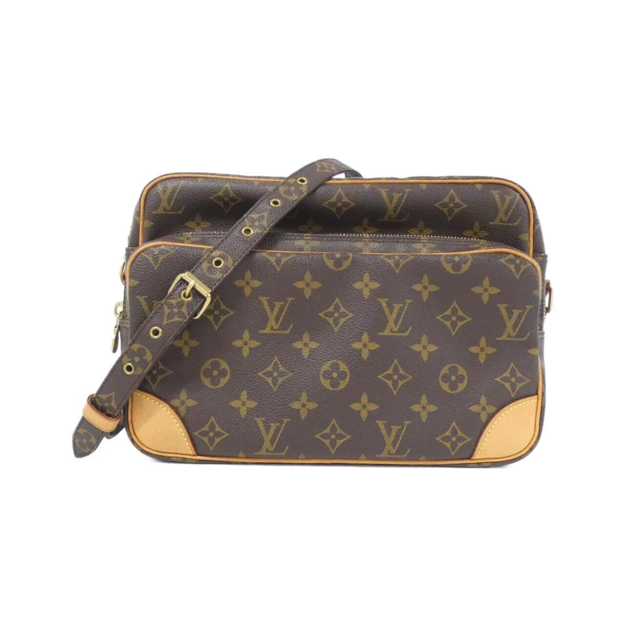 Louis Vuitton Brown Coated Canvas Shoulder Bag (Pre-Owned)