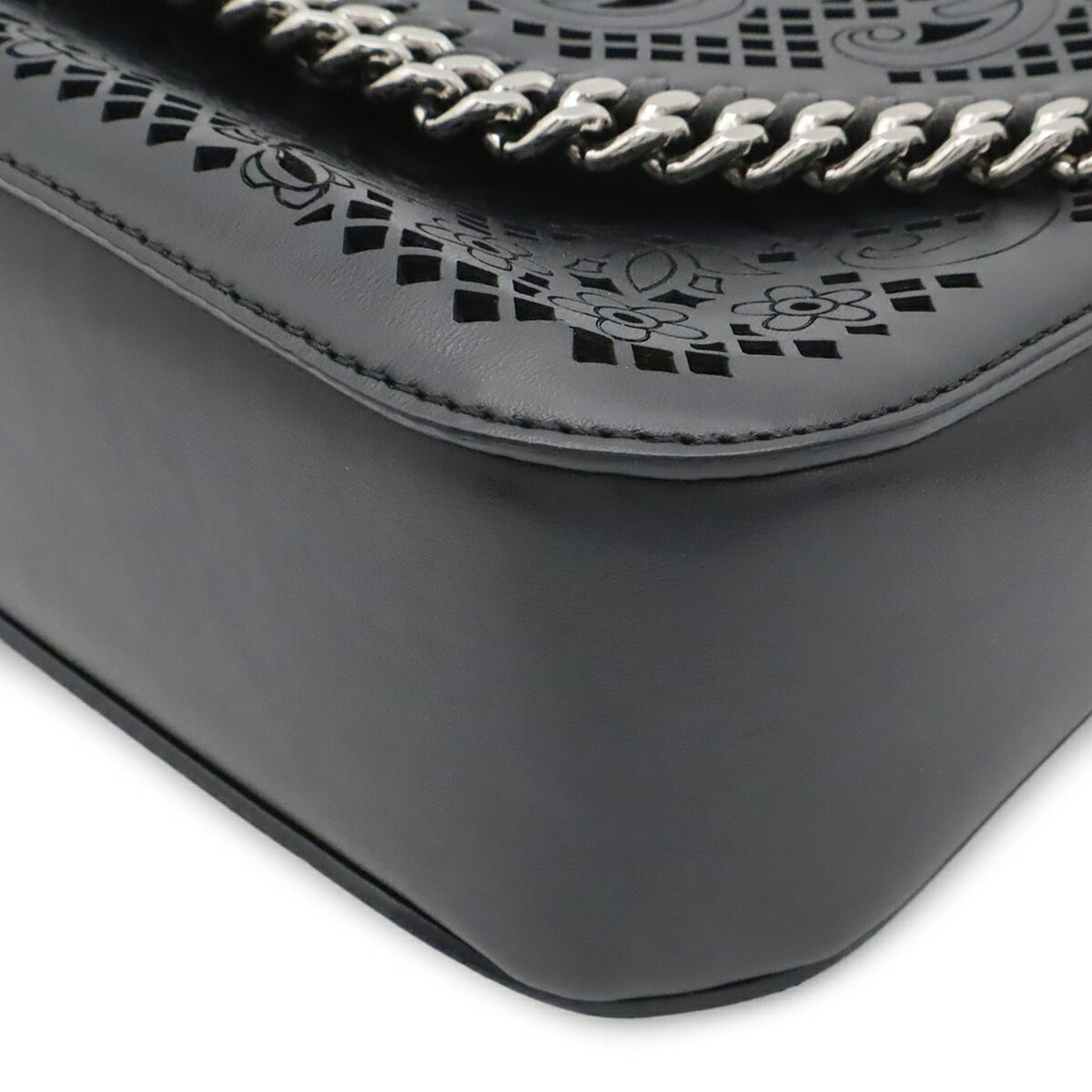 Stella Mccartney Black Leather Shoulder Bag (Pre-Owned)