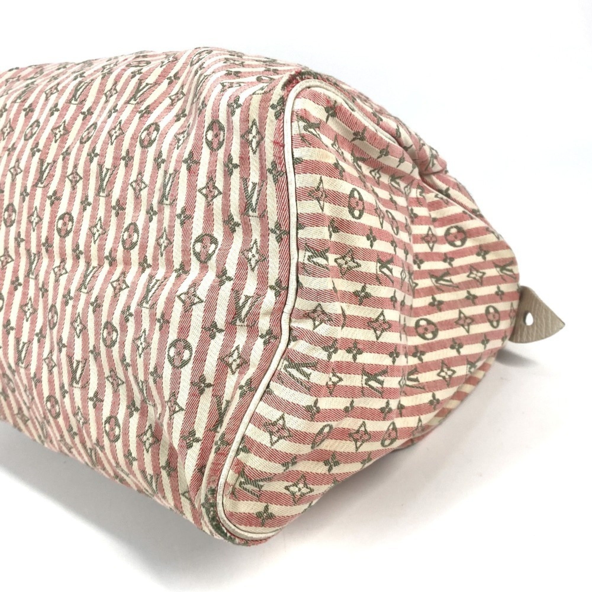Louis Vuitton Monogram Mini Lin Pink Monogram Mini Lin Boston Bag Handbag (Pre-Owned)