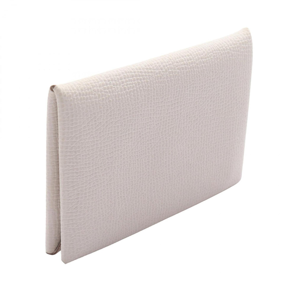 Hermes White Epsom Leather Coin Purse/Coin Case (Pre-Owned)