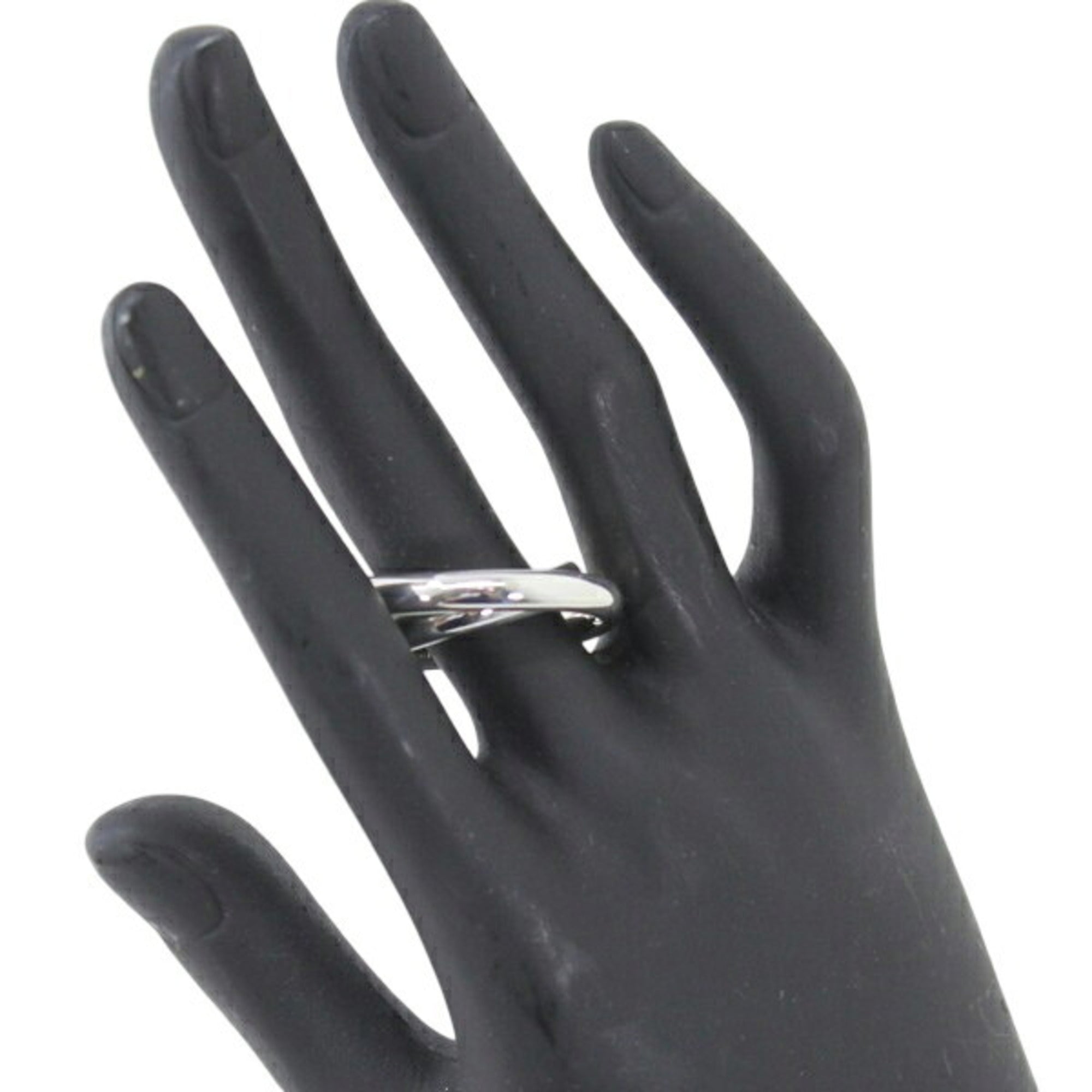 Hermes Silver 925 Band Ring (Pre-Owned)