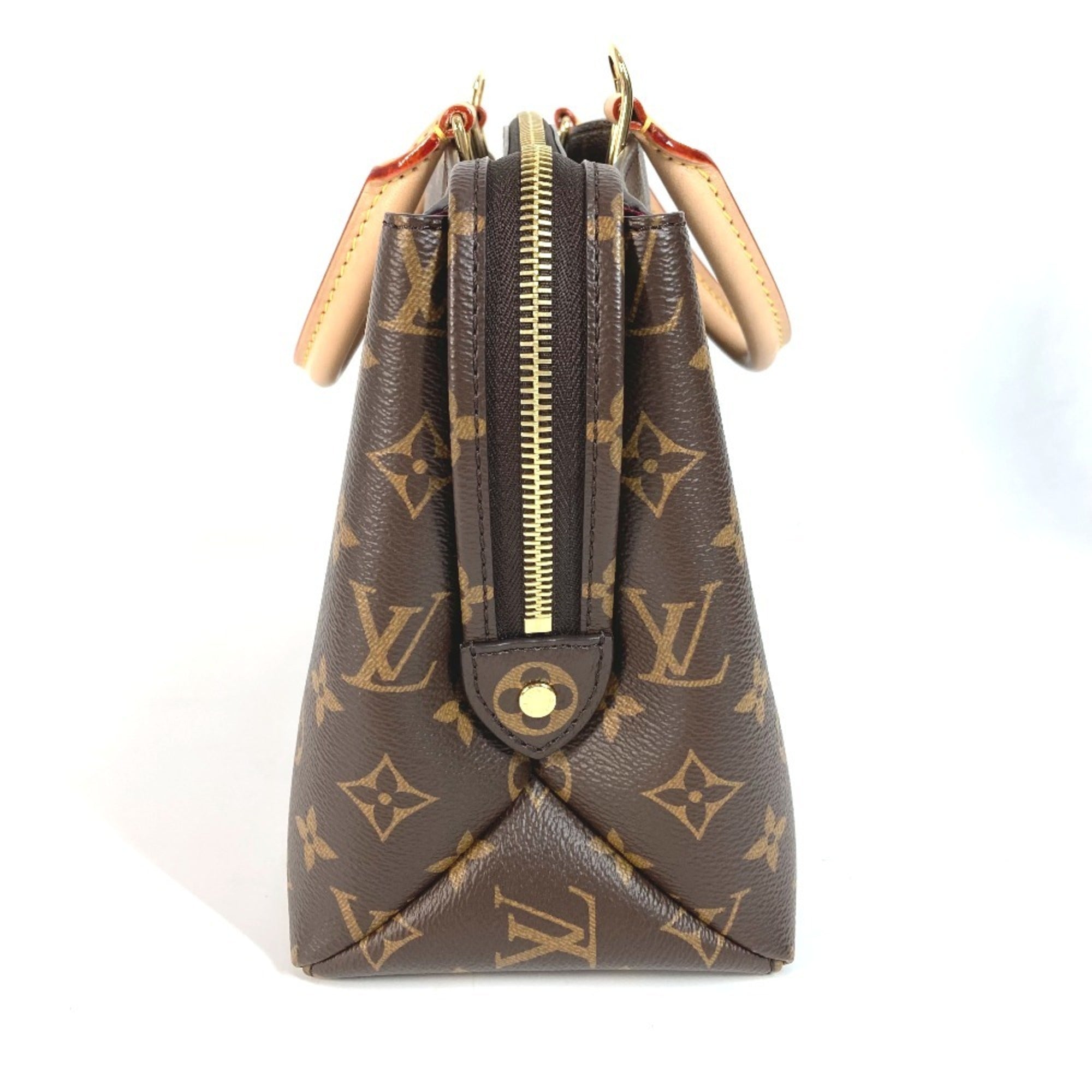 Louis Vuitton Brown Monogram Canvas Handbag Shoulder Bag Tote Bag (Pre-Owned)