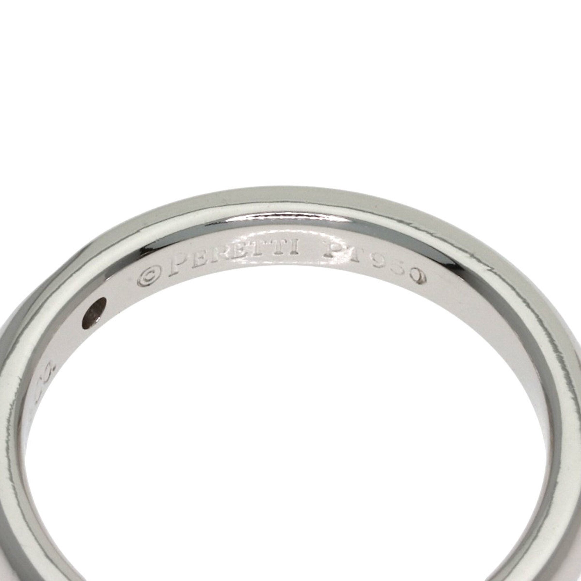 Tiffany Platinum Platinum 950 Band Ring (Pre-Owned)