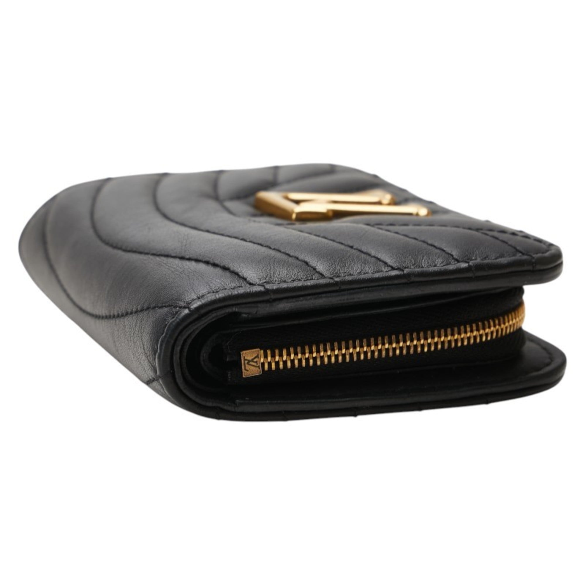 Louis Vuitton Black Leather Wallet (Bi-Fold) (Pre-Owned)