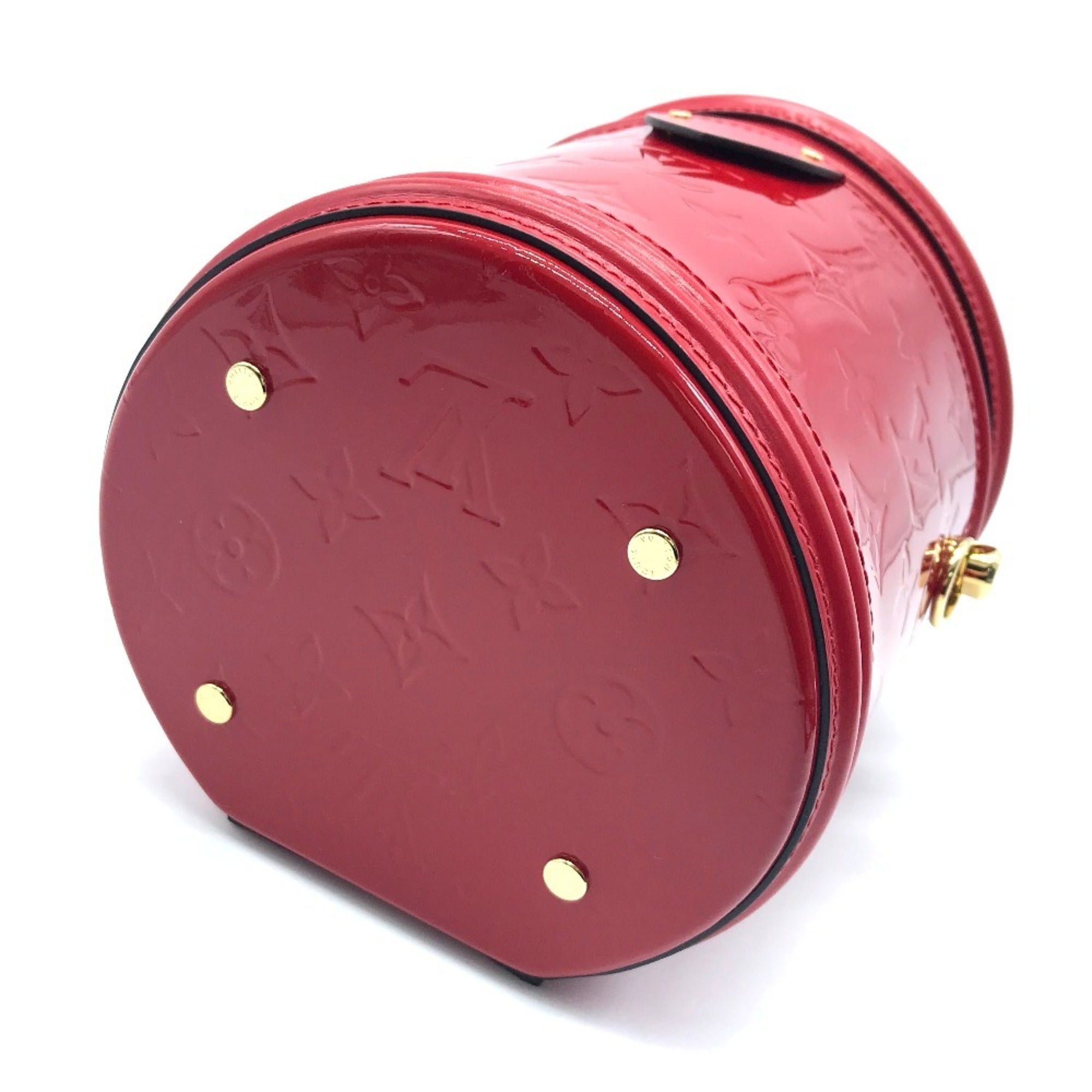 Louis Vuitton Red Color Rouge Patent Leather Handbag (Pre-Owned)