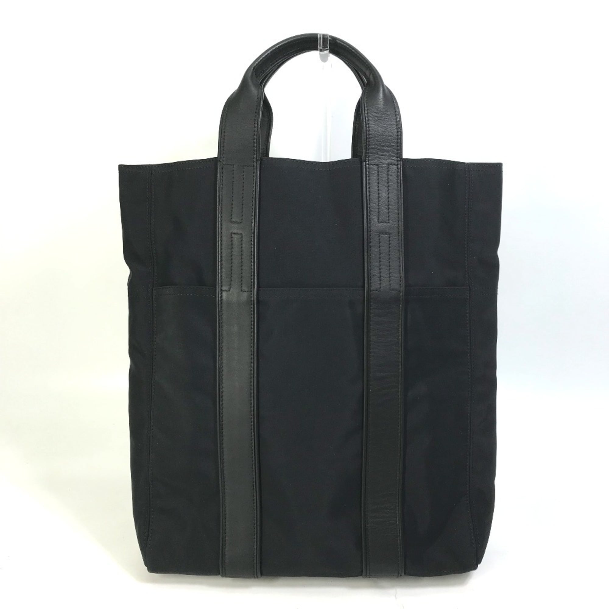Hermes Acapulco Black Nylon Handbag Tote Bag (Pre-Owned)