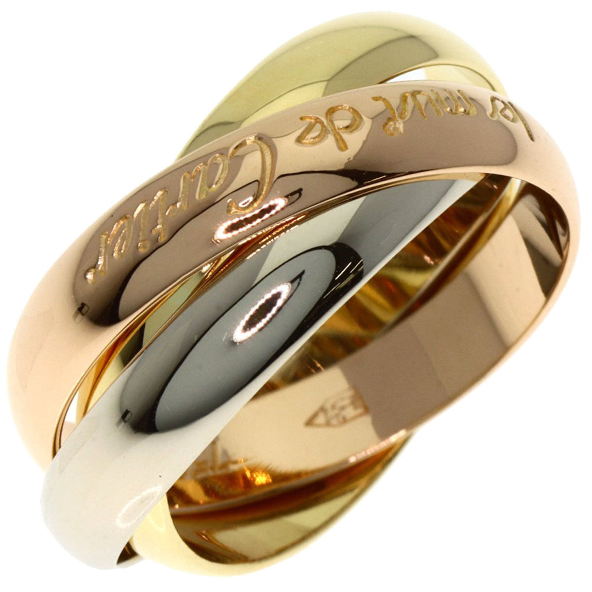Cartier Yellow Gold (18K) Pink Gold (18K) White Gold (18K) Band Ring (Pre-Owned)
