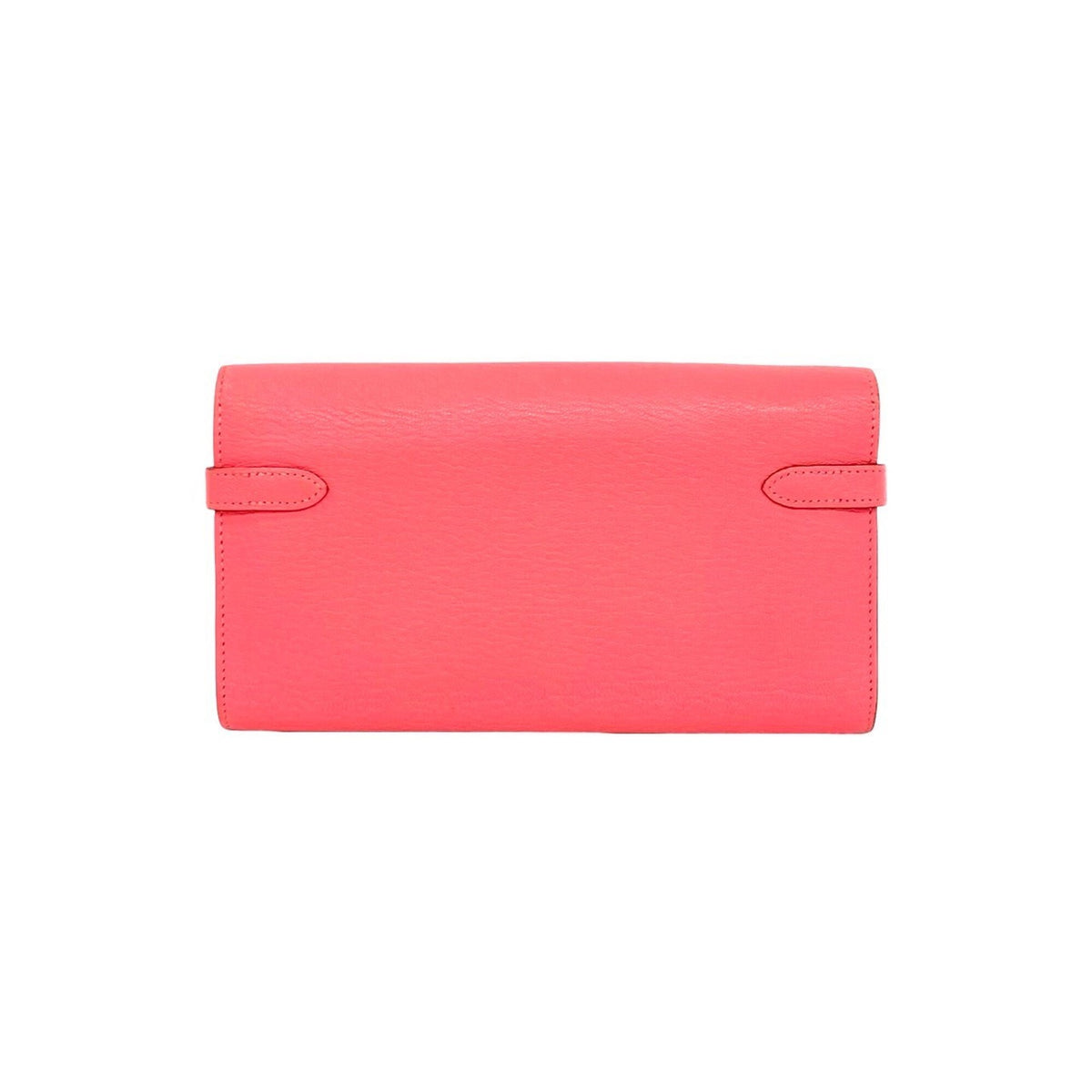 Hermes Pink Chevre Myzore Leather Long Wallet (Bi-Fold) (Pre-Owned)