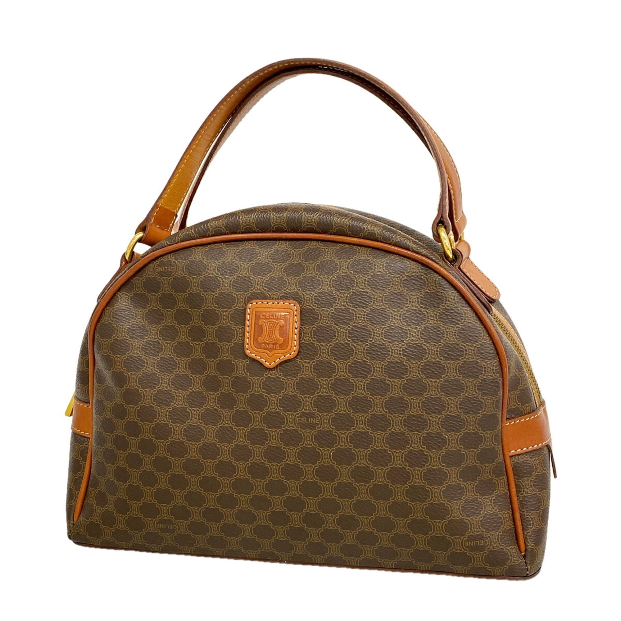 Celine Brown Pvc Handbag (Pre-Owned)