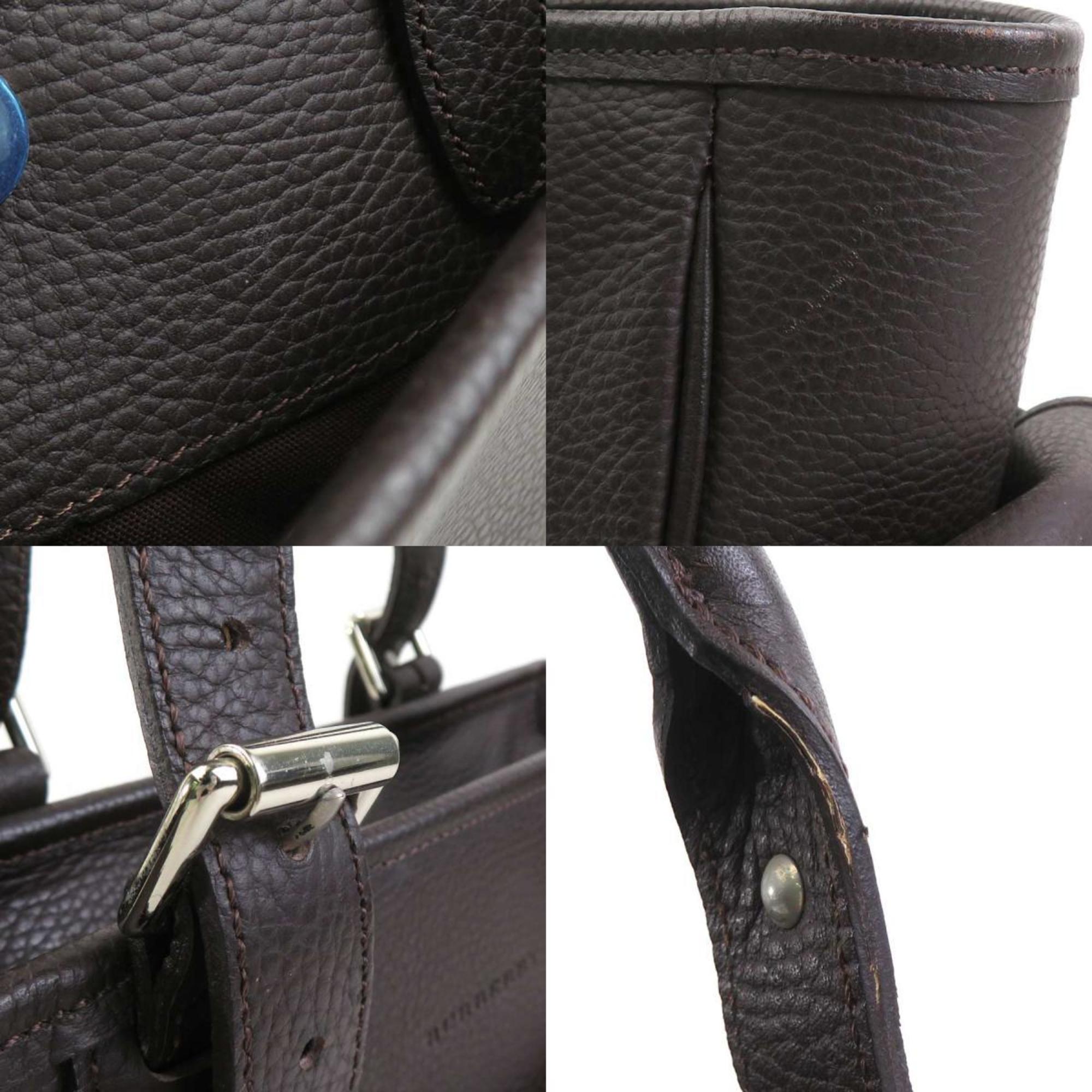 Burberry Brown Leather Handbag (Pre-Owned)