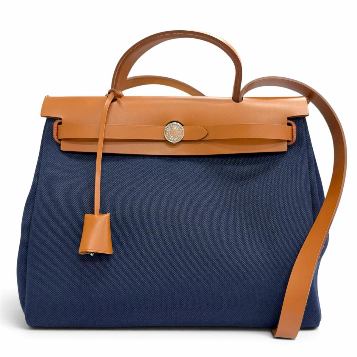 Hermes Blue Marine Handbag Shoulder Bag (Pre-Owned)