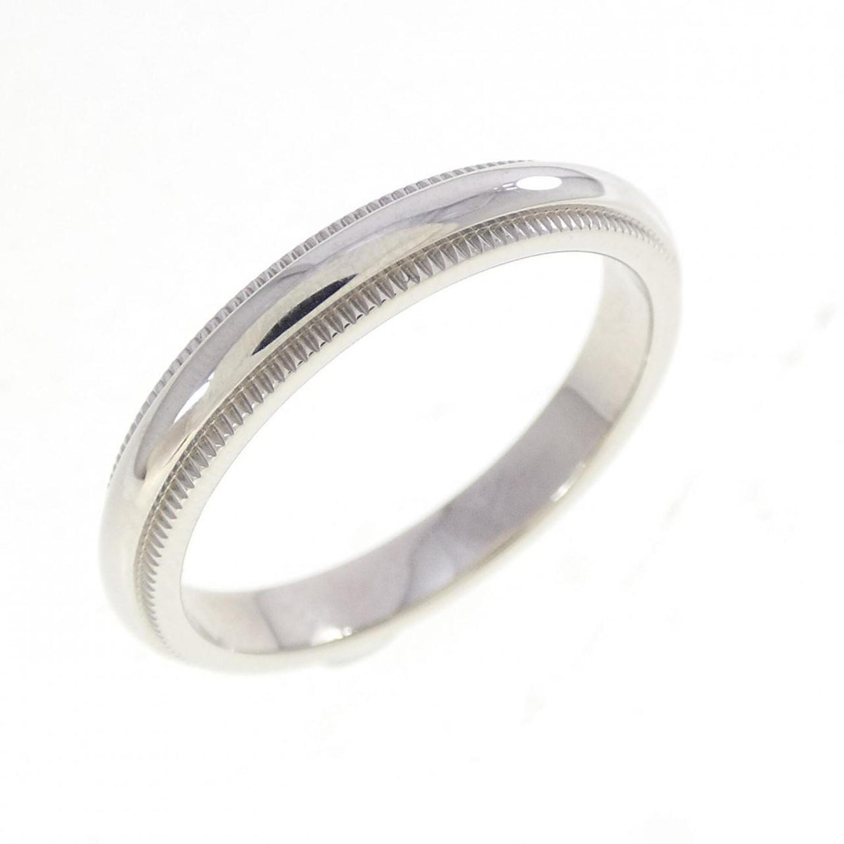 Tiffany Platinum Platinum 950 Band Ring (Pre-Owned)