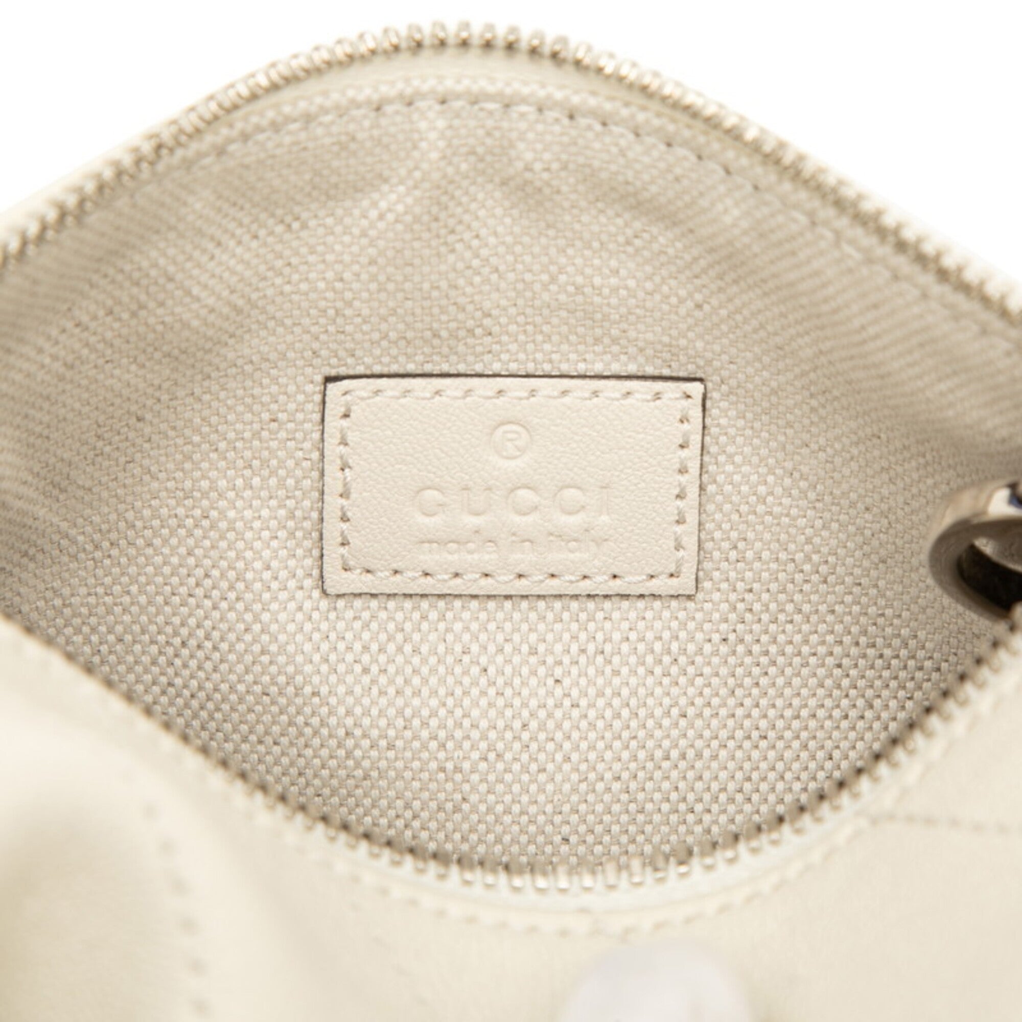 Gucci White Leather Handbag Shoulder Bag (Pre-Owned)