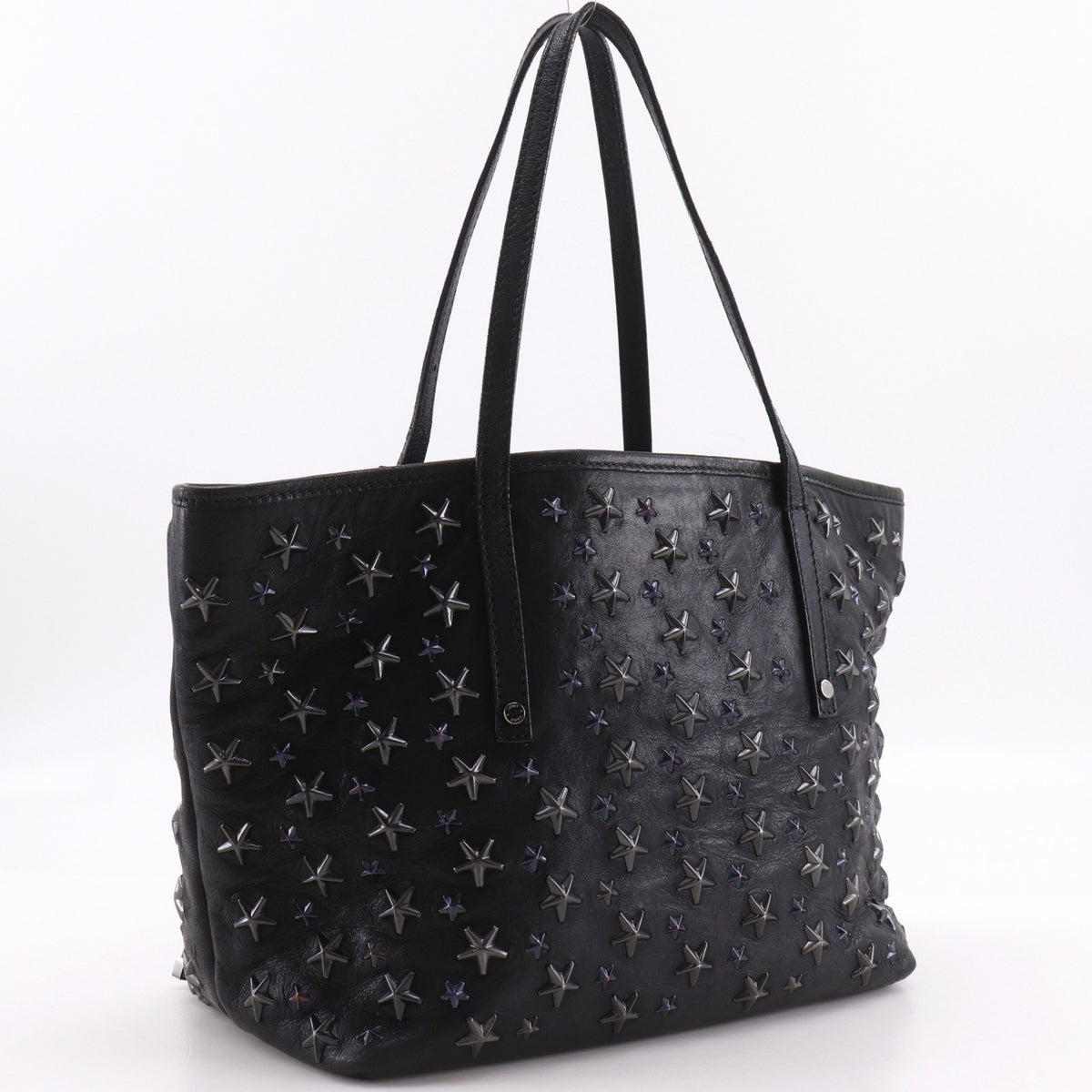 Jimmy Choo Black Leather Tote Bag (Pre-Owned)