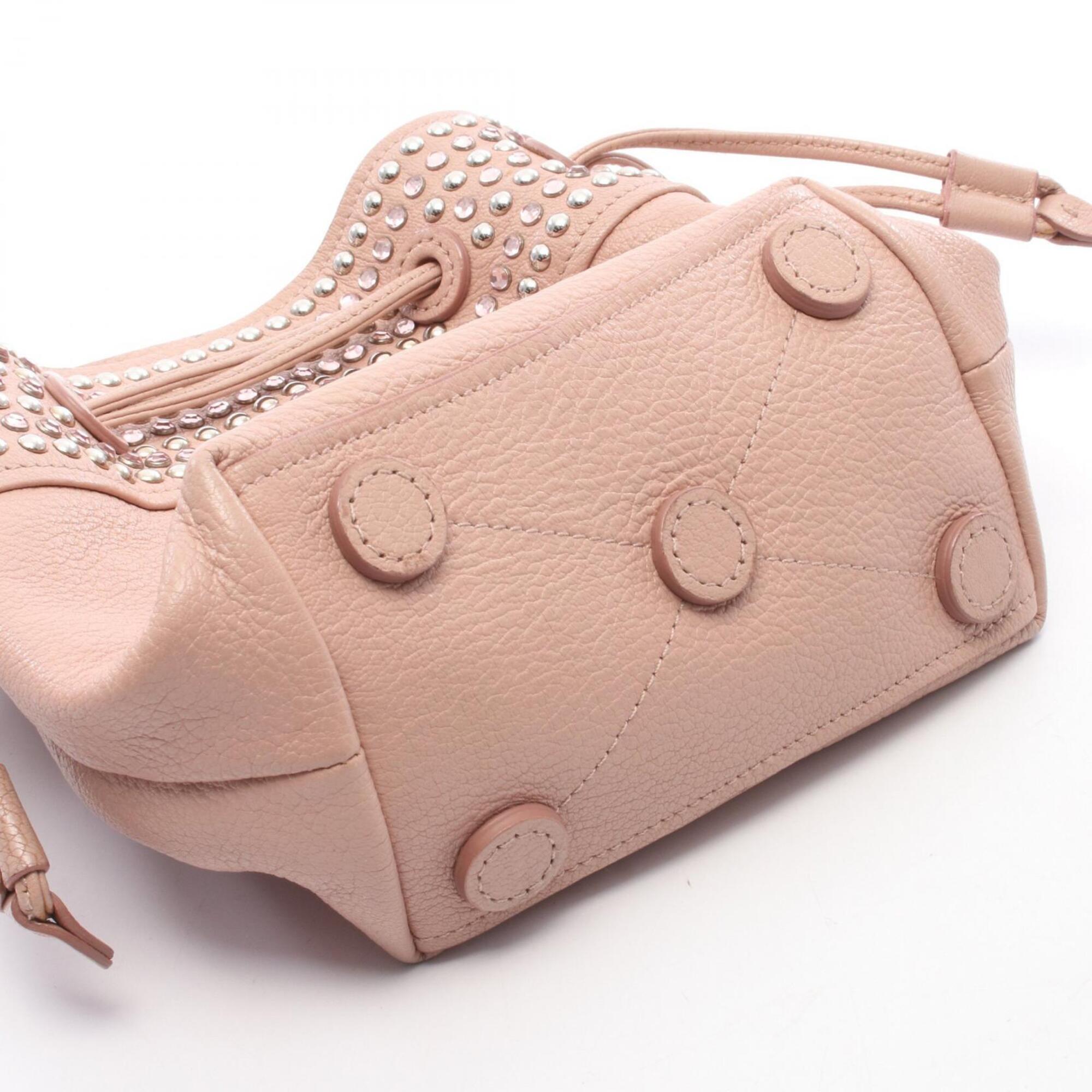 Miu Miu Pink Leather Handbag Shoulder Bag (Pre-Owned)