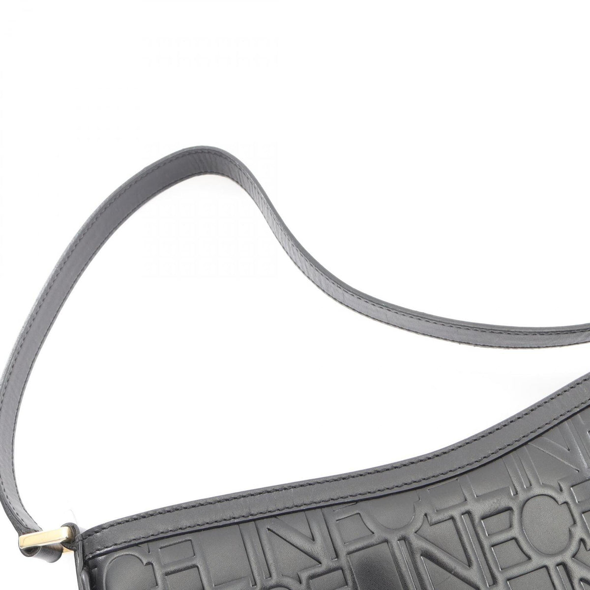 Celine Black Leather Handbag Shoulder Bag (Pre-Owned)